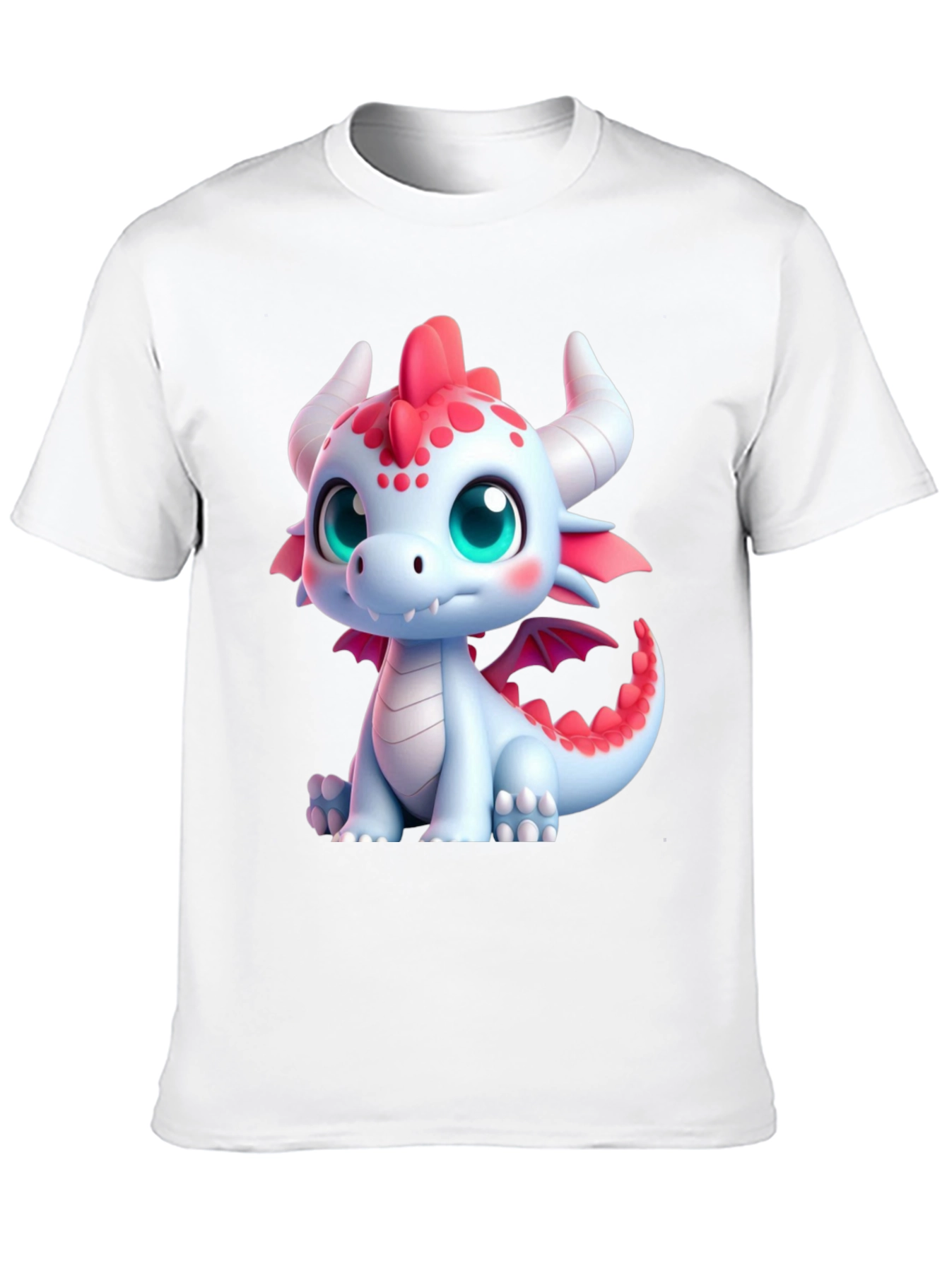 Cute Dragon Graphic Tee - Black Soft Style Shirt