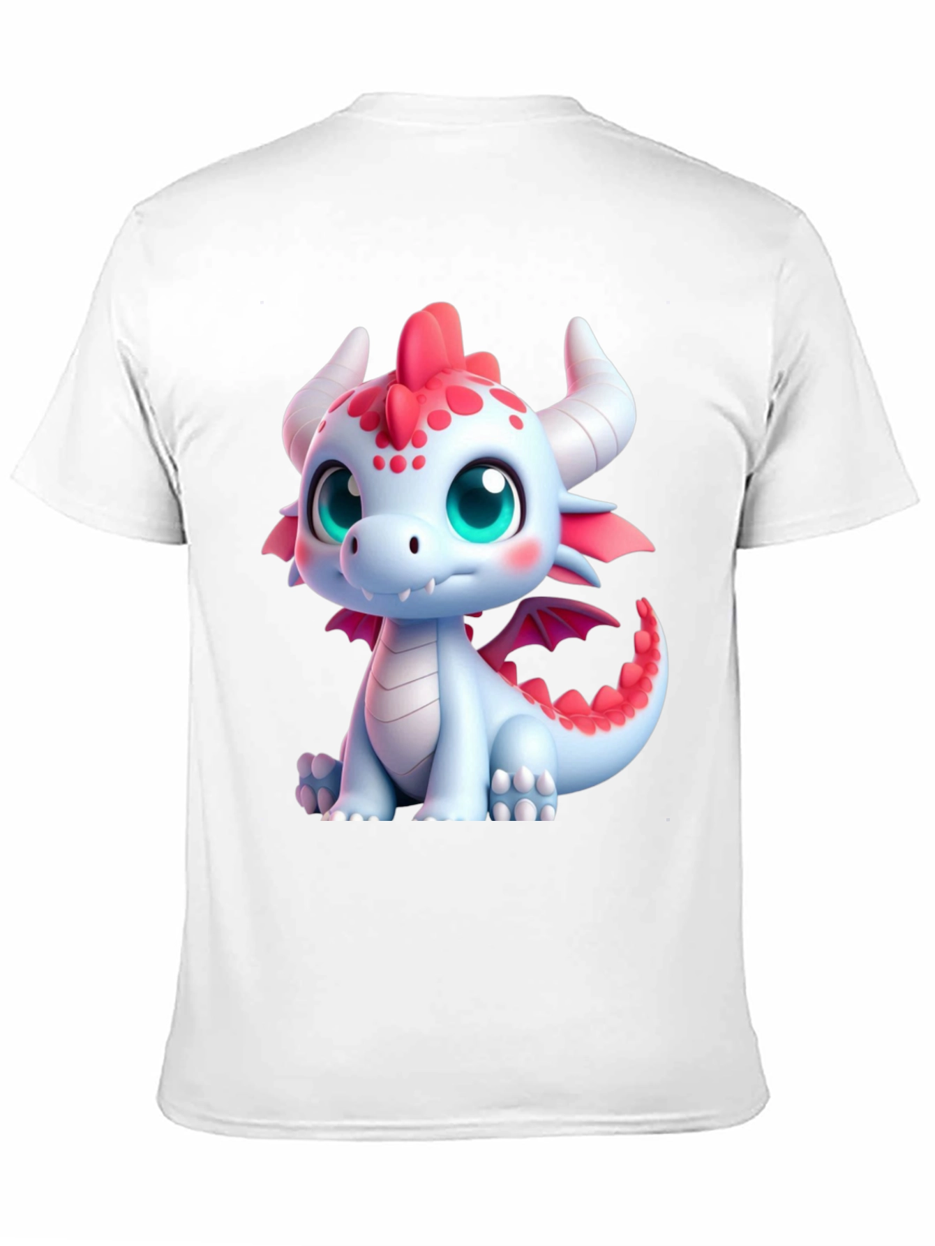 Cute Dragon Graphic Tee - Black Soft Style Shirt