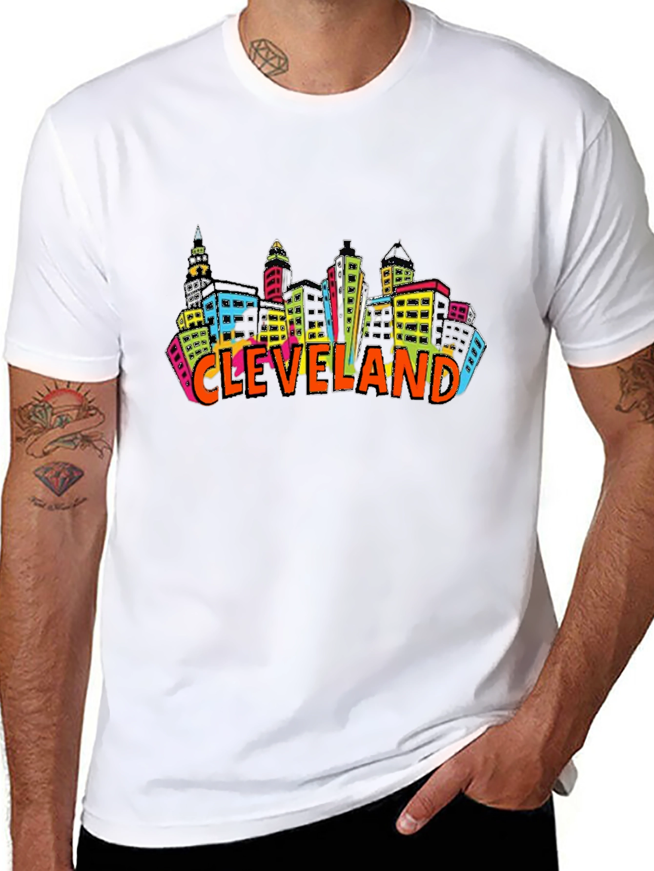 Cleveland Skyline T-Shirt Cityscape