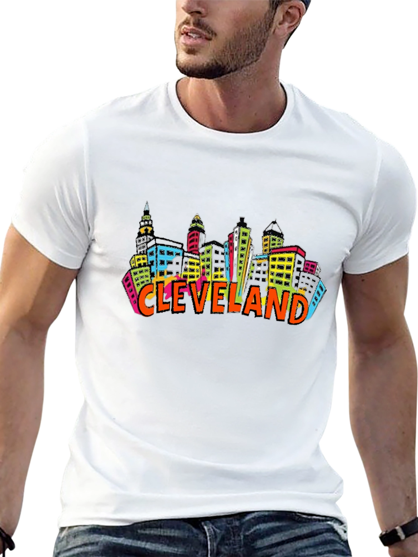 Cleveland Skyline T-Shirt Cityscape