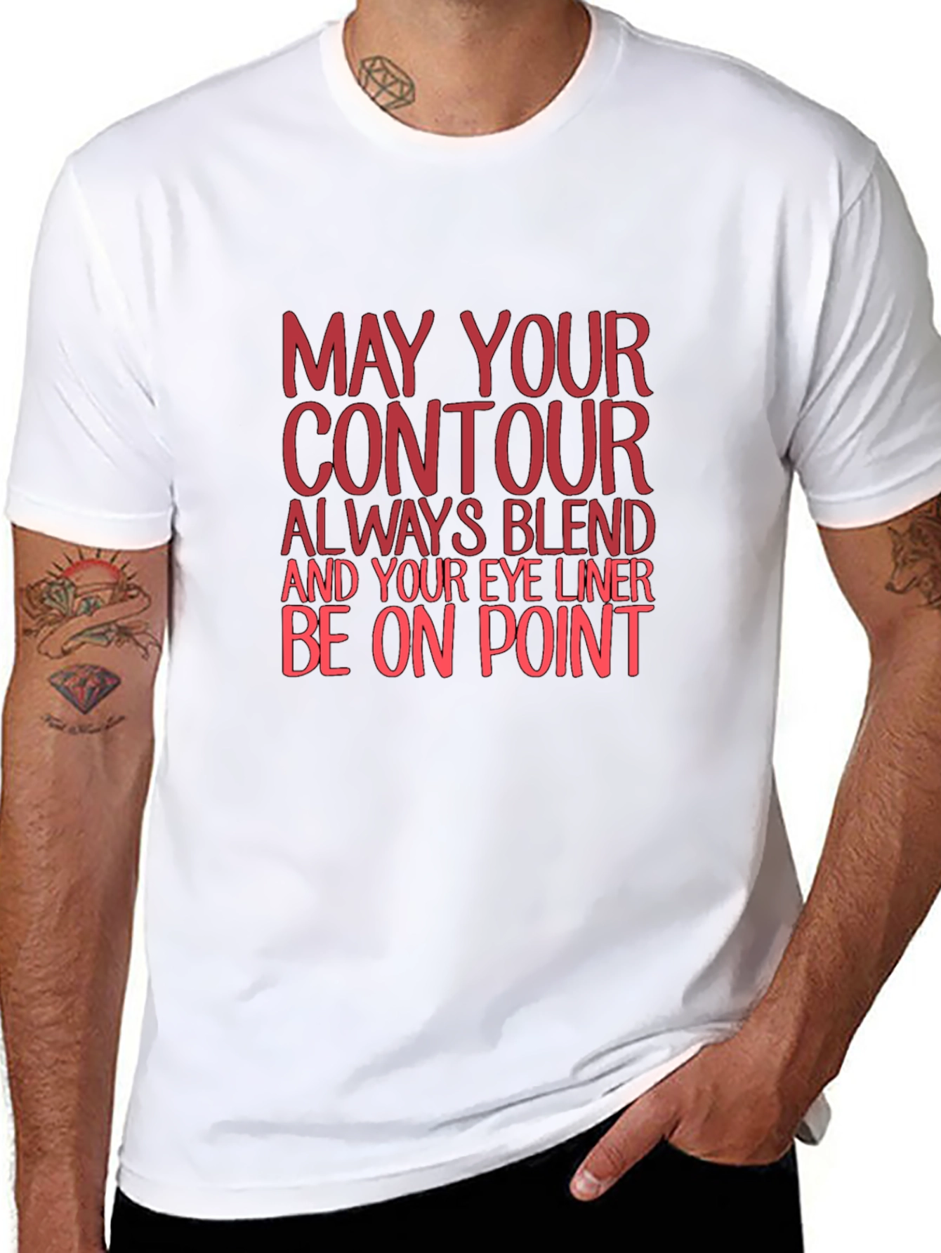 Contour Blend Graphic Tee - Black