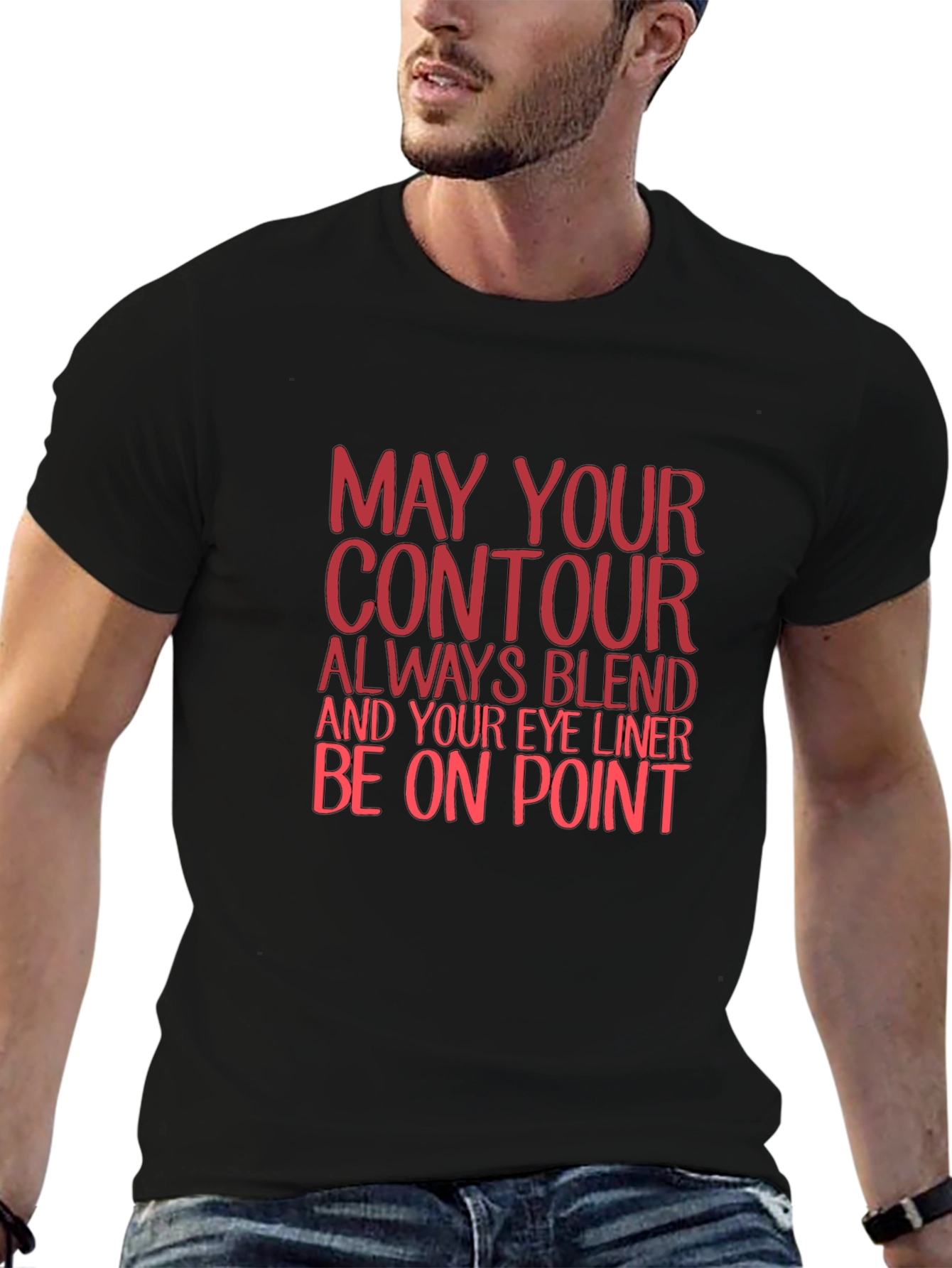 Contour Blend Graphic Tee - Black