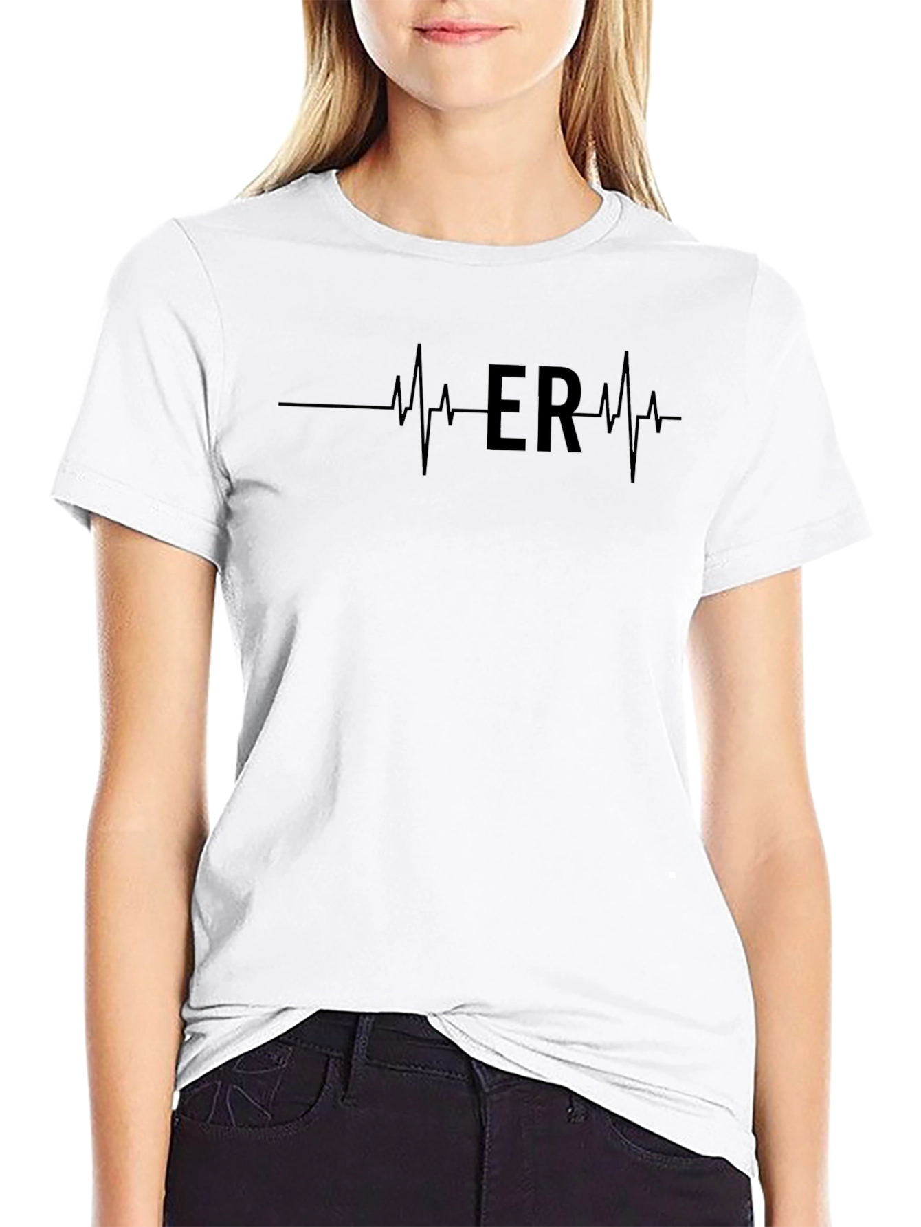 ER Heartbeat Graphic T-Shirt - Emergency Room Tee