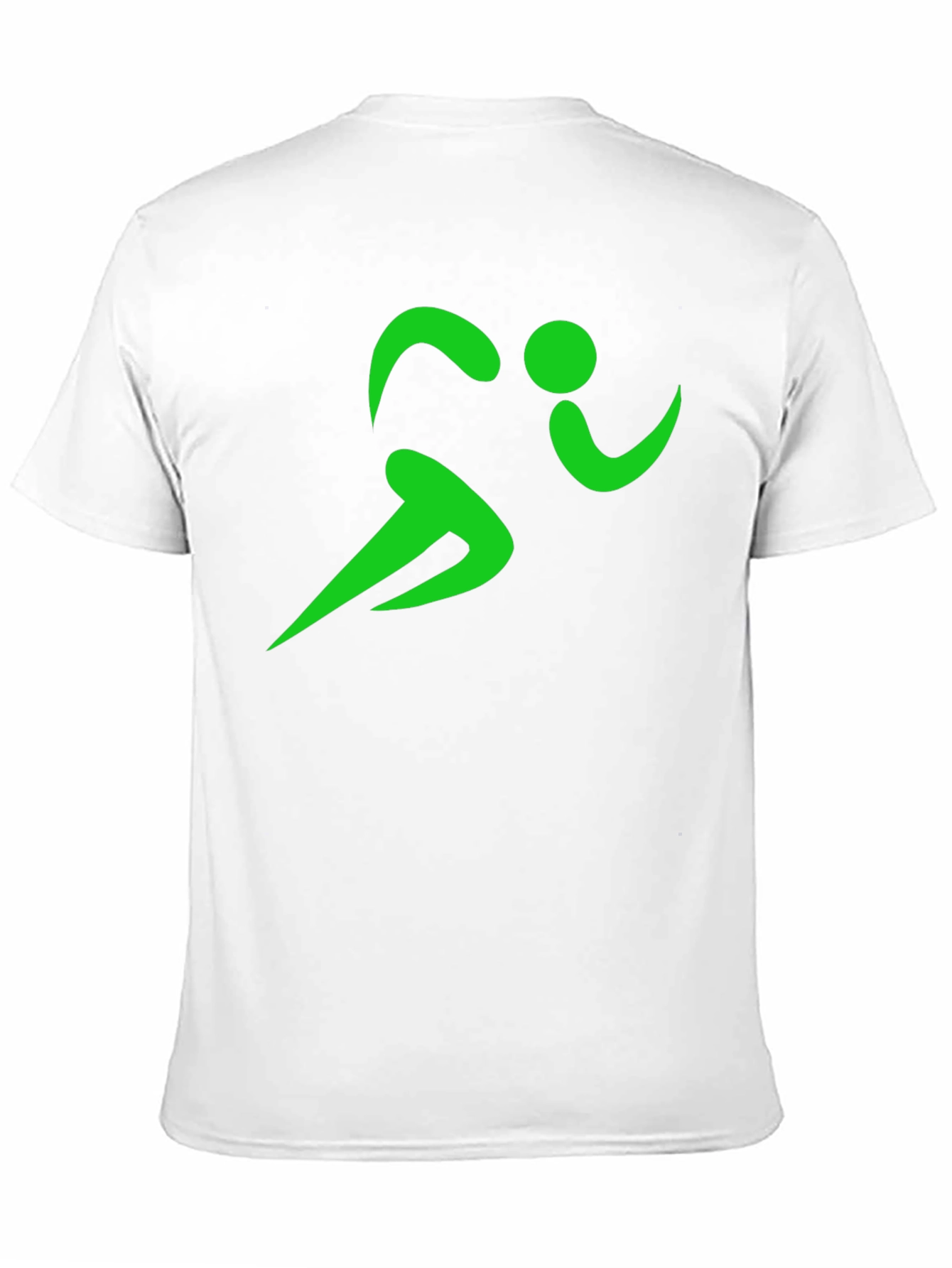Green Runner Graphic Black T-Shirt