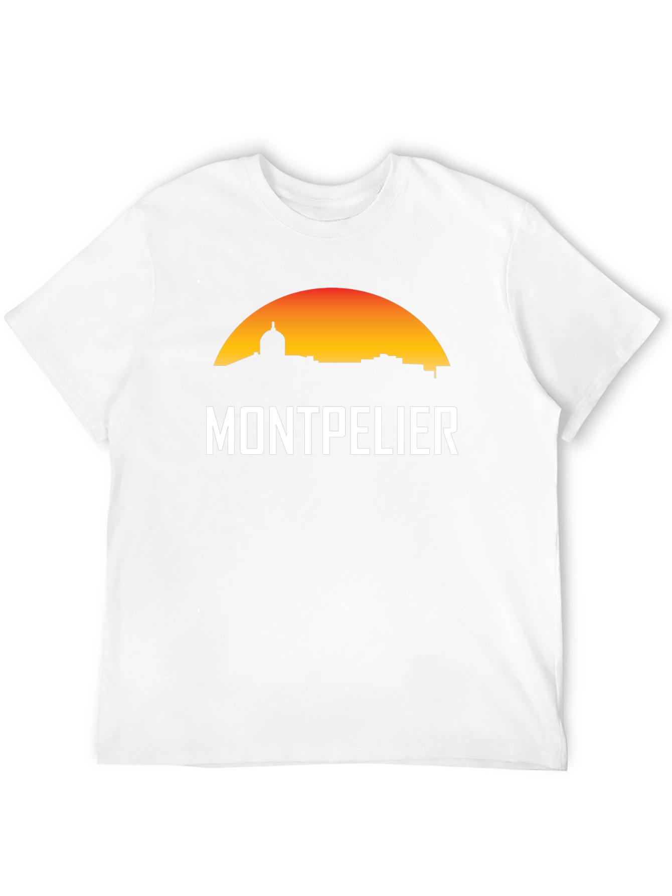 Montpellier Cityscape Black T-Shirt