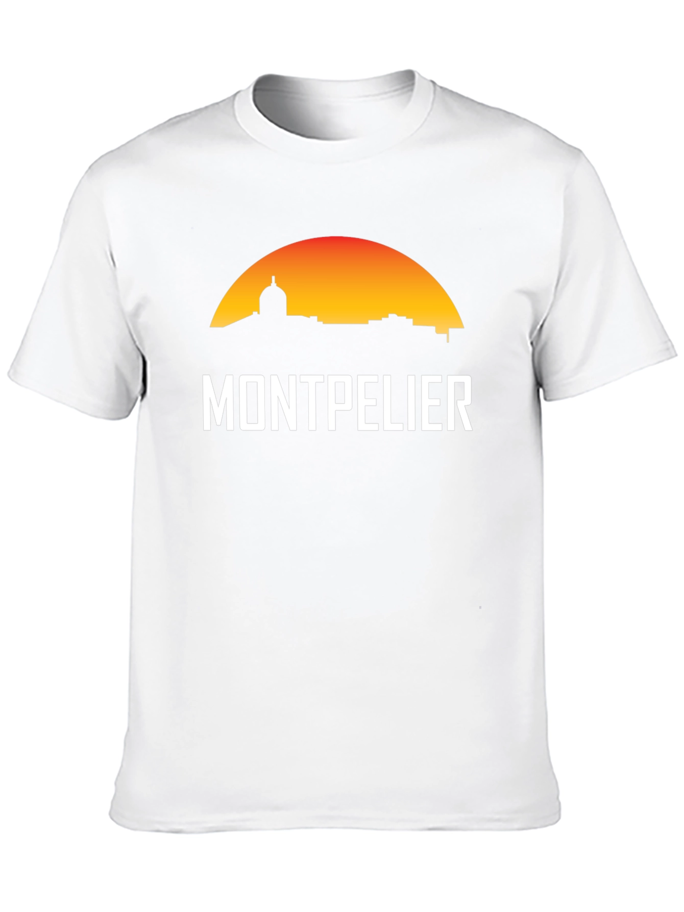Montpellier Cityscape Black T-Shirt