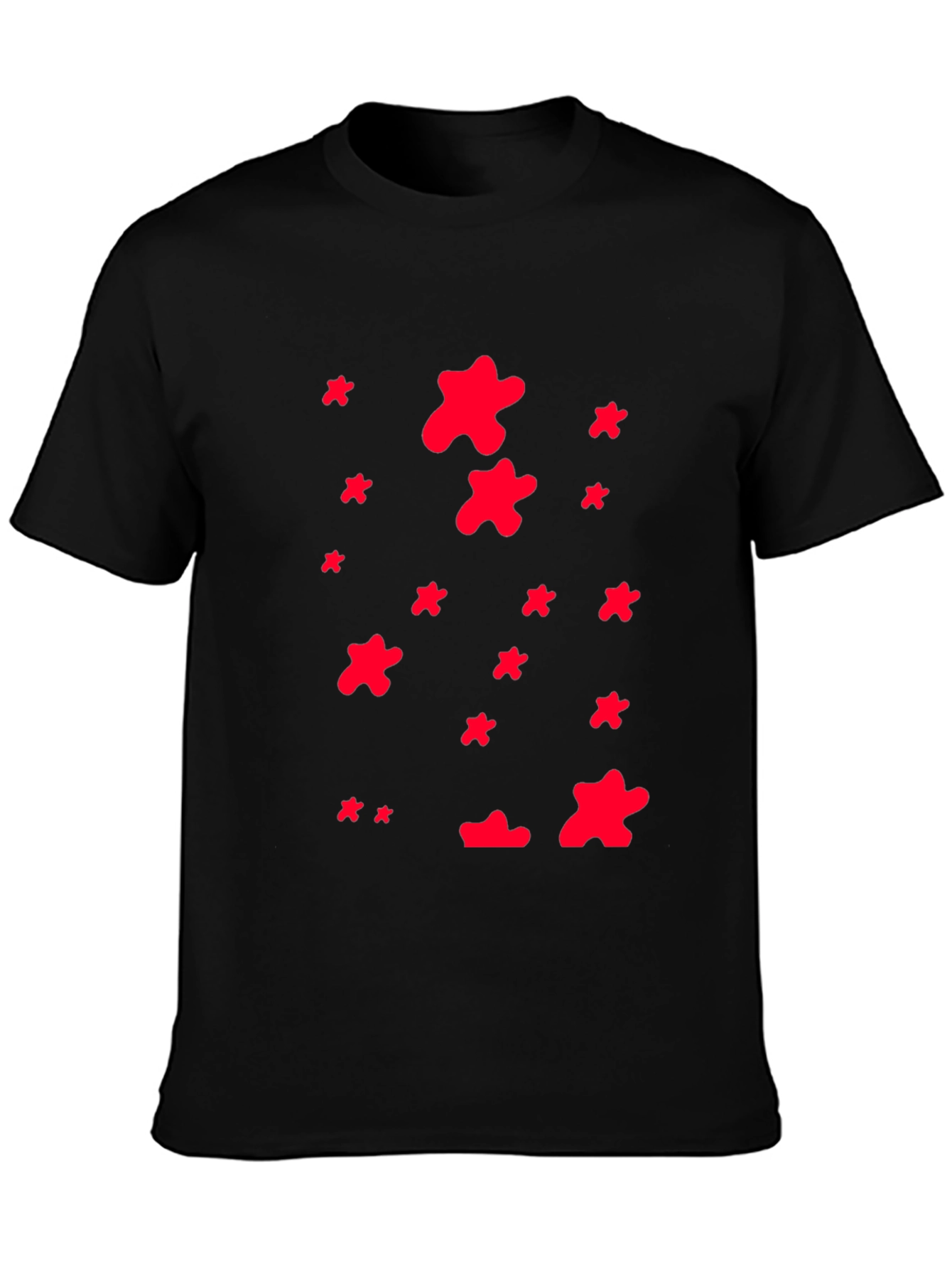 Abstract Print Crew Neck T-Shirt
