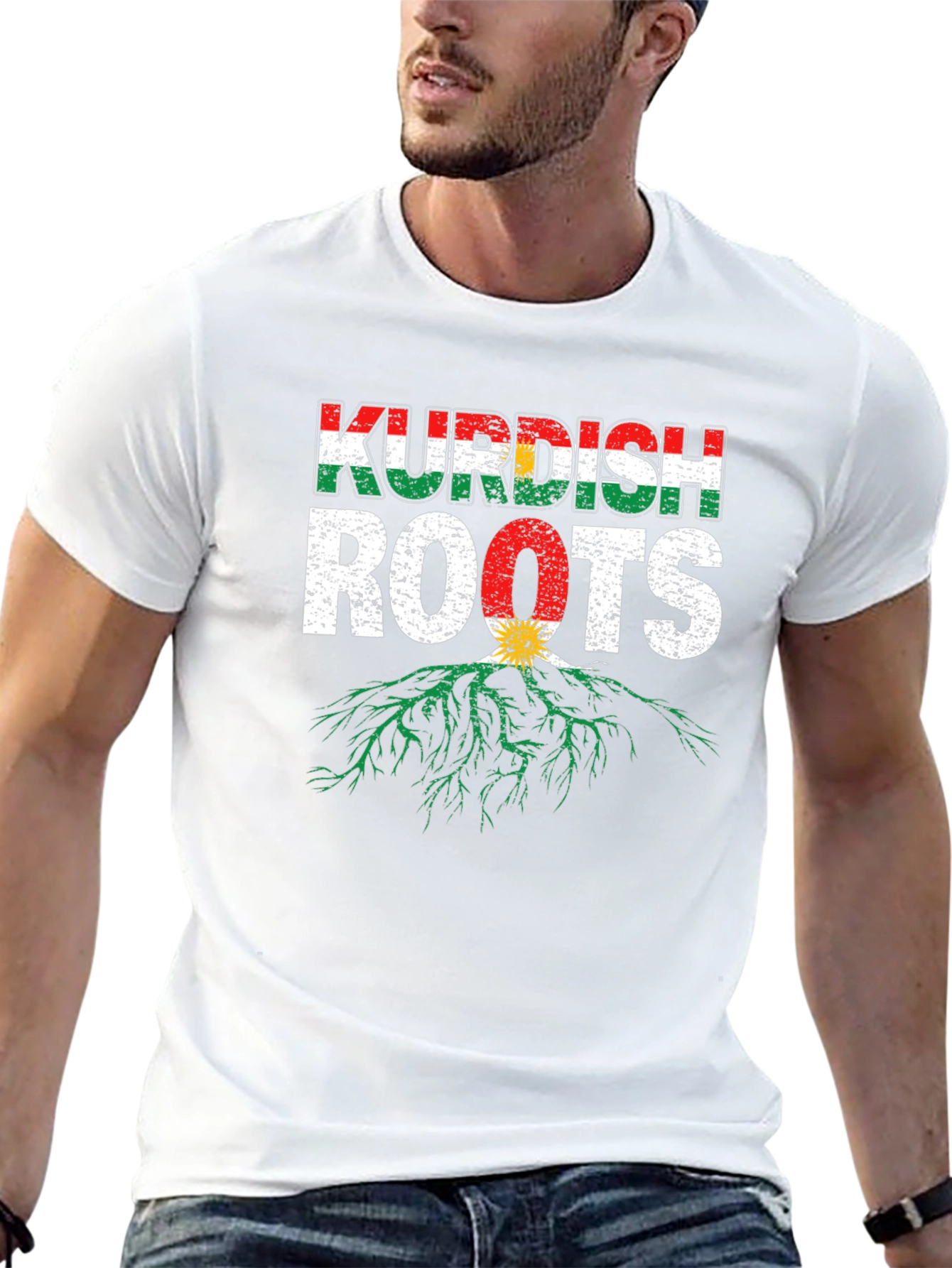 Kurdish Roots Graphic T-Shirt - Black