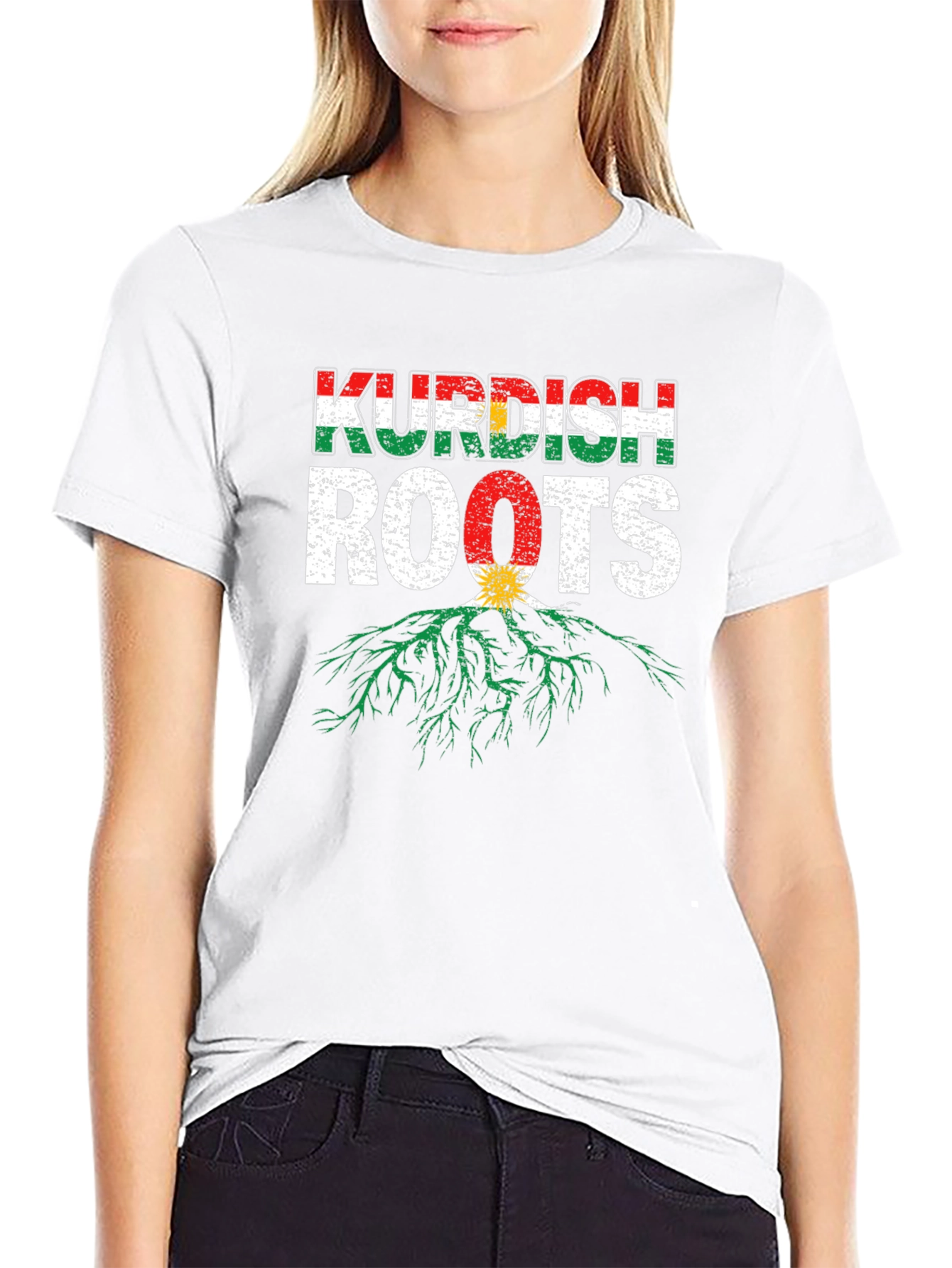 Kurdish Roots Graphic T-Shirt - Black