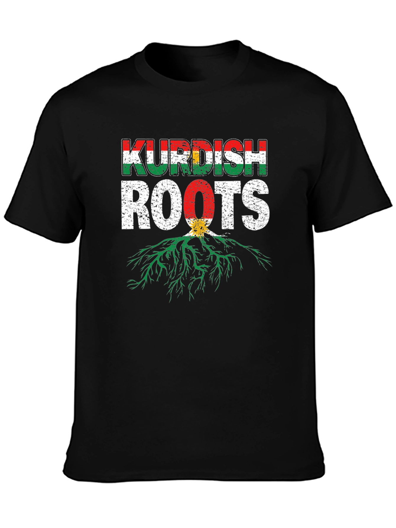 Kurdish Roots Graphic T-Shirt - Black