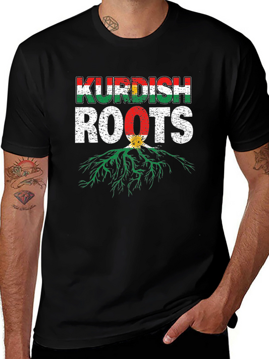 Kurdish Roots Graphic T-Shirt - Black