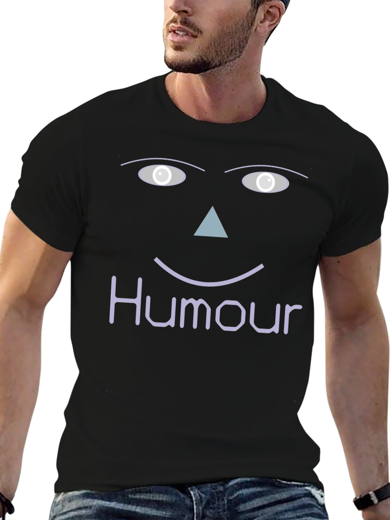 Humour Graphic T-Shirt - Funny Face Design