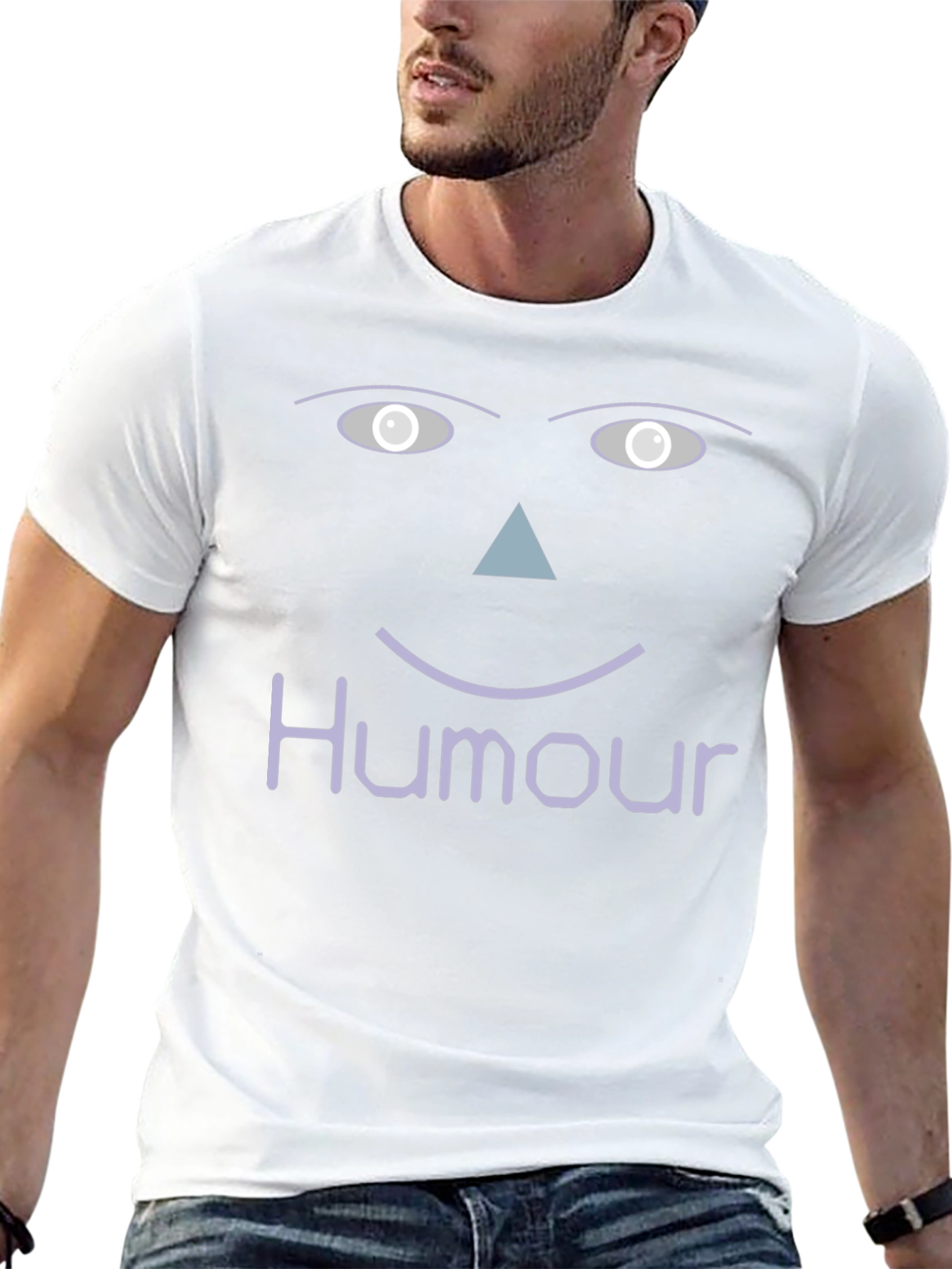 Humour Graphic T-Shirt - Funny Face Design
