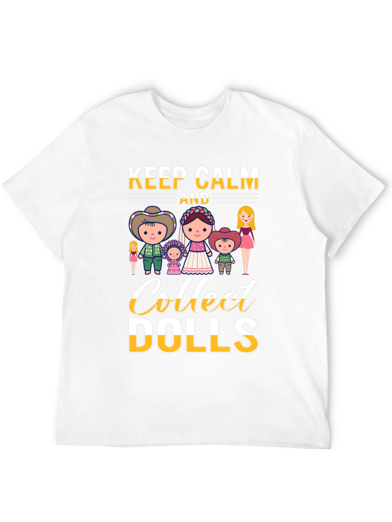Keep Calm and Collect Dolls T-Shirt - Black