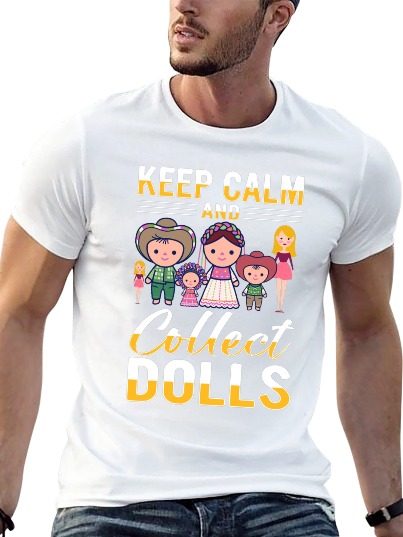 Keep Calm and Collect Dolls T-Shirt - Black