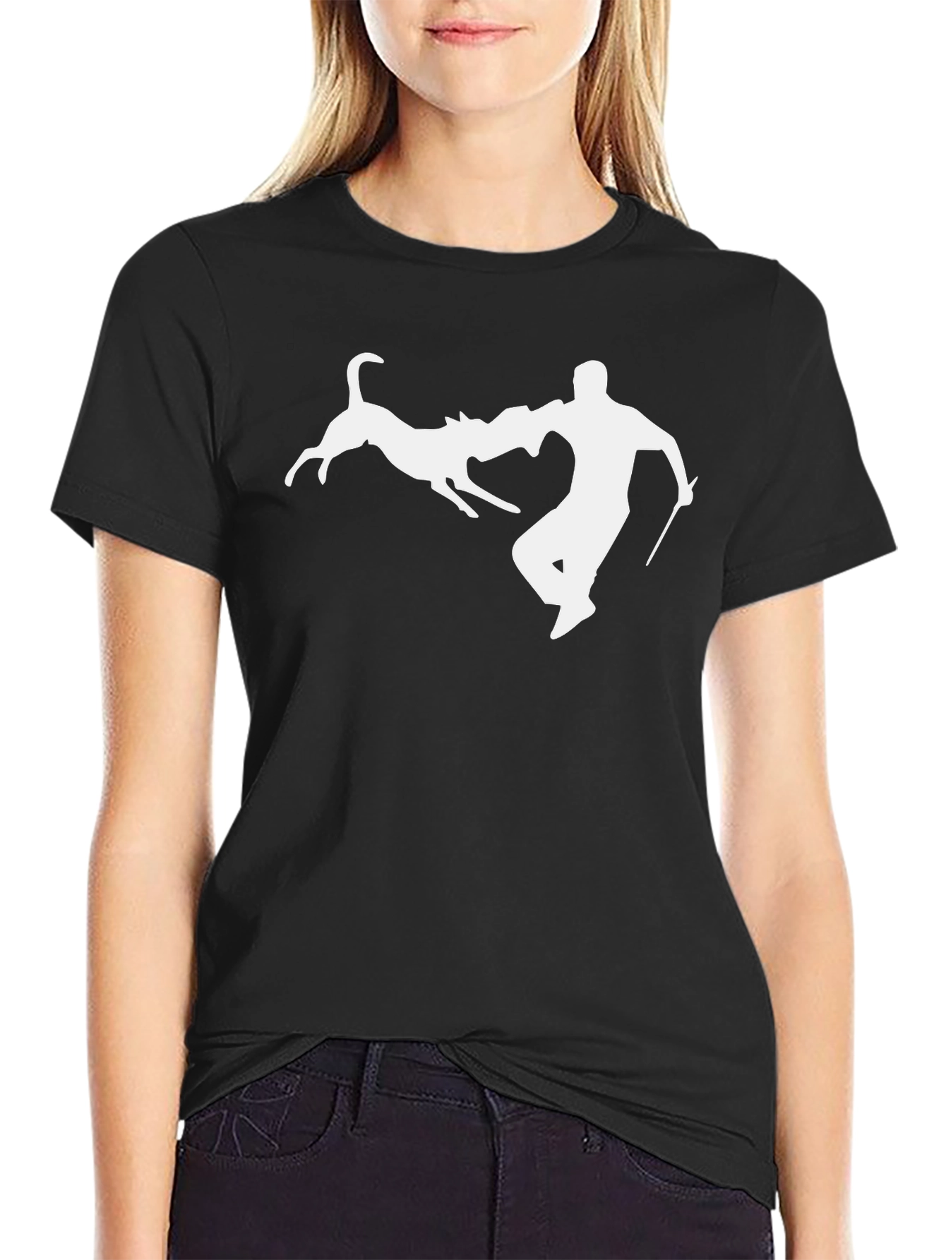 Dog Training T-Shirt - Black Cotton Tee