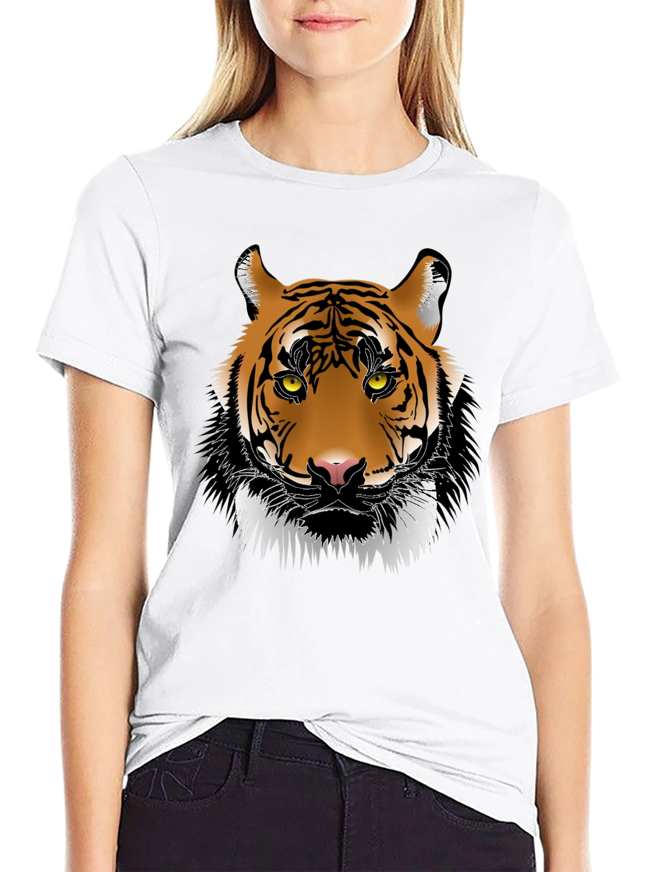Tiger Graphic Tee - Bold Animal Print T-Shirt