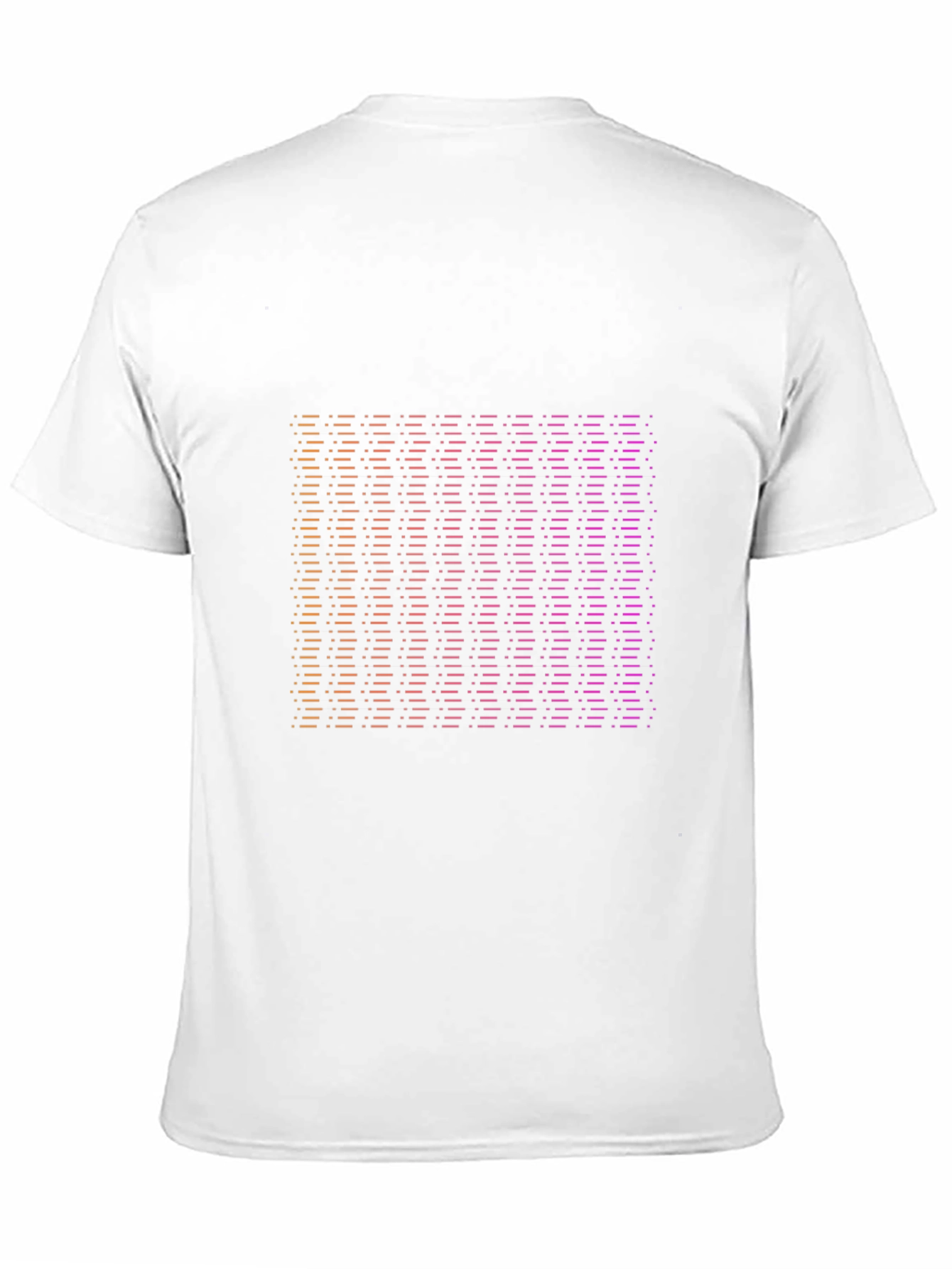 Gradient Striped Graphic Tee - Modern Black T-Shirt