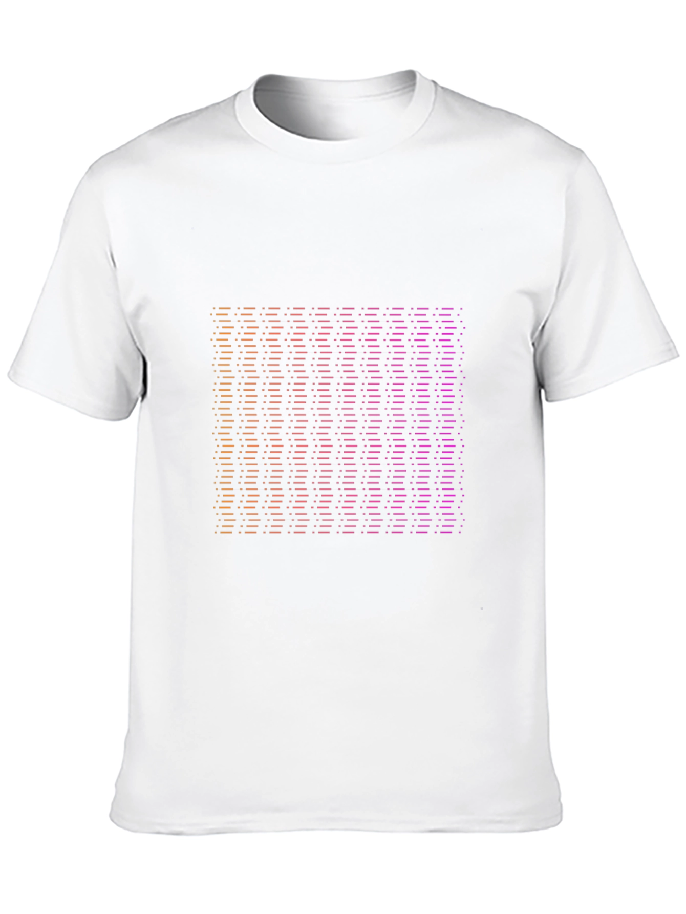Gradient Striped Graphic Tee - Modern Black T-Shirt