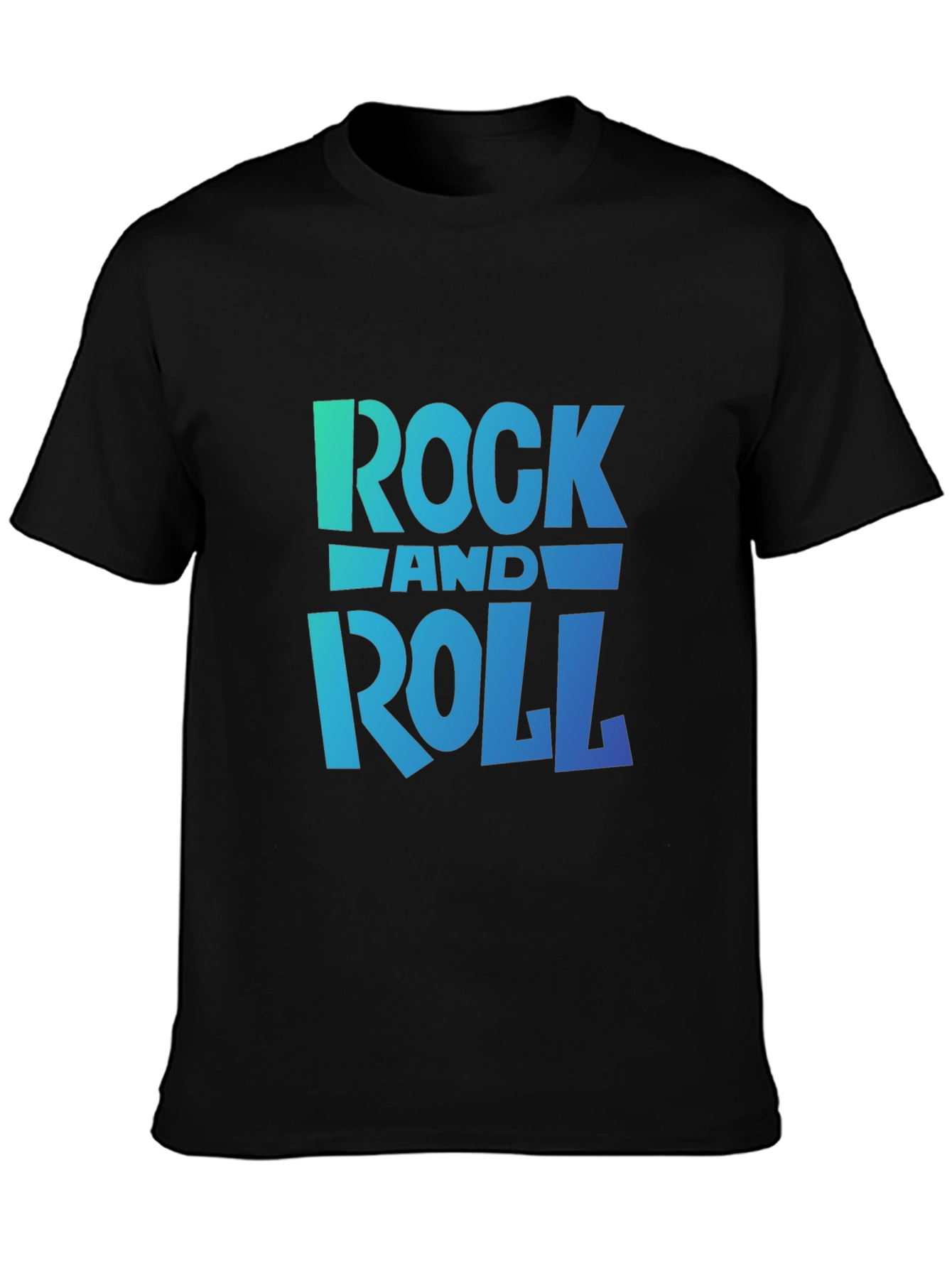 Rock and Roll Graphic Black T-Shirt