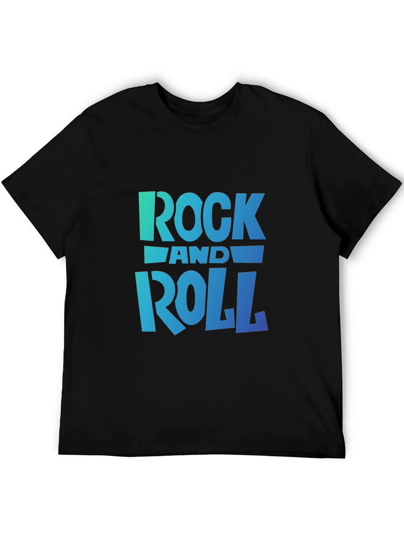 Rock and Roll Graphic Black T-Shirt