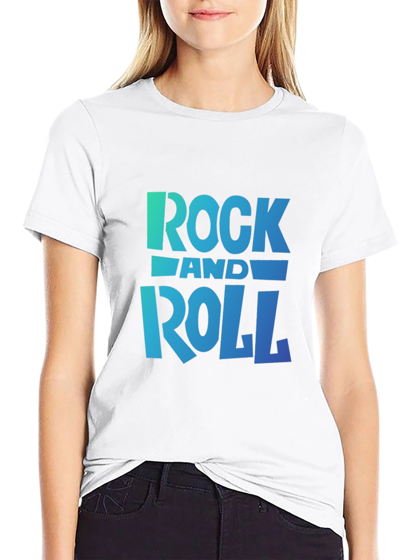 Rock and Roll Graphic Black T-Shirt