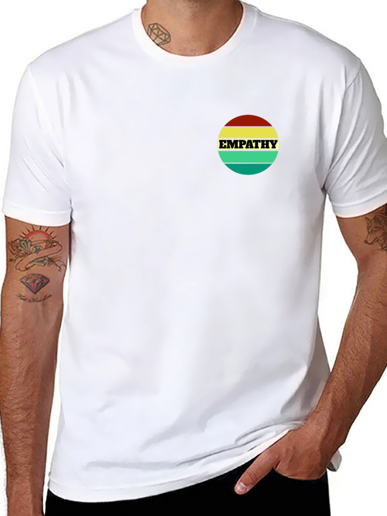 Empathy Retro Striped Tee