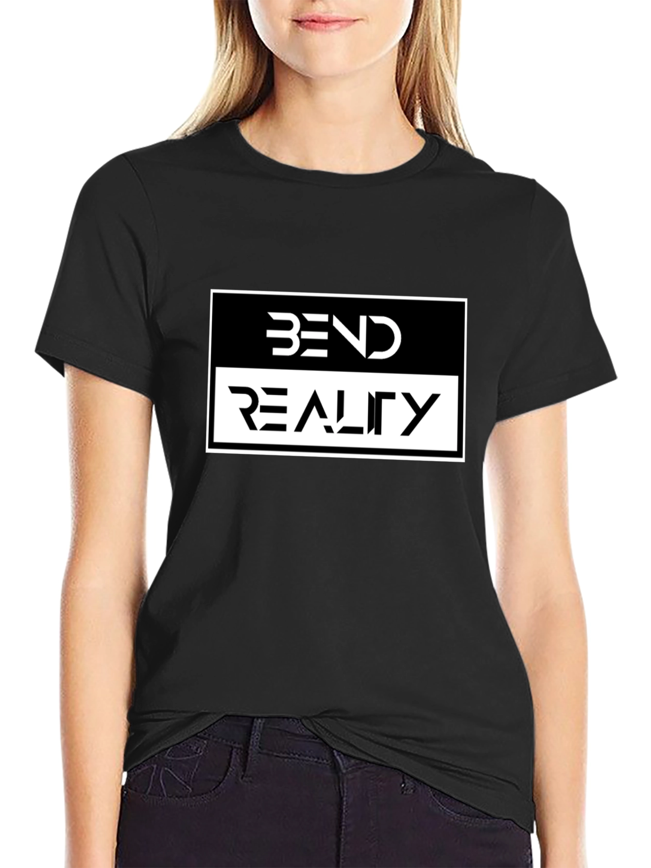 Bend Reality Graphic Tee - Black Cotton