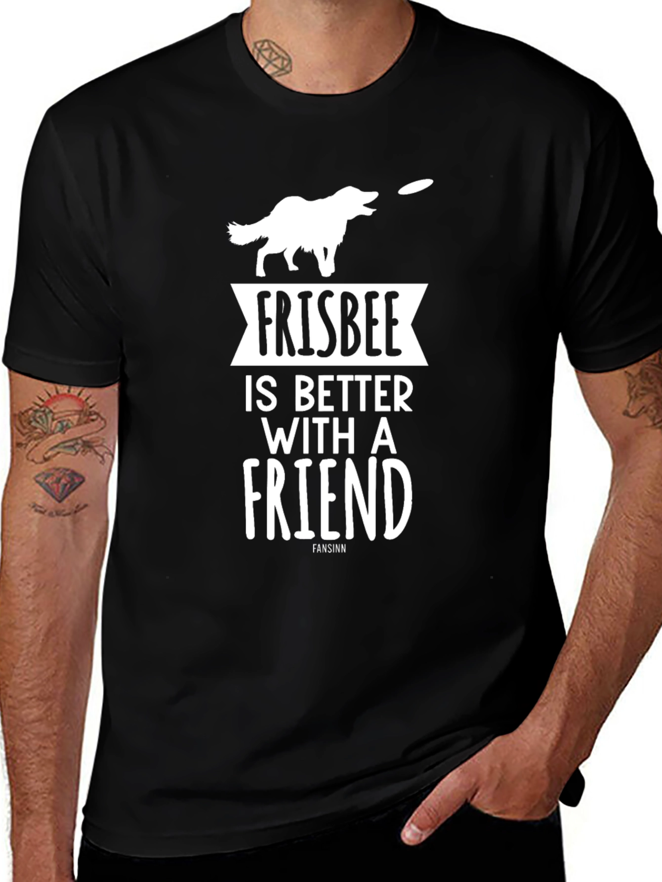 Frisbee Dog Graphic Tee - Friendships Forever