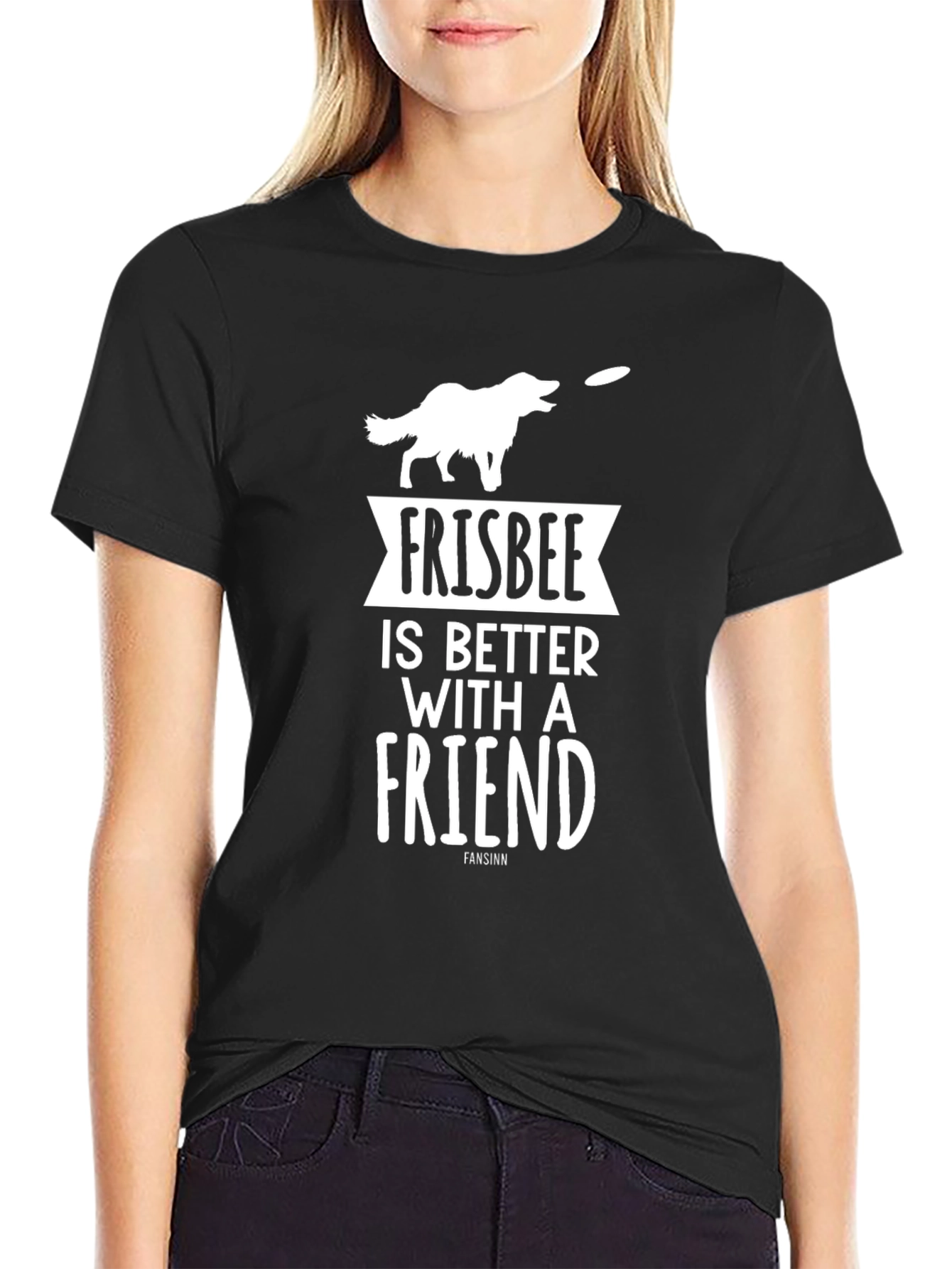 Frisbee Dog Graphic Tee - Friendships Forever