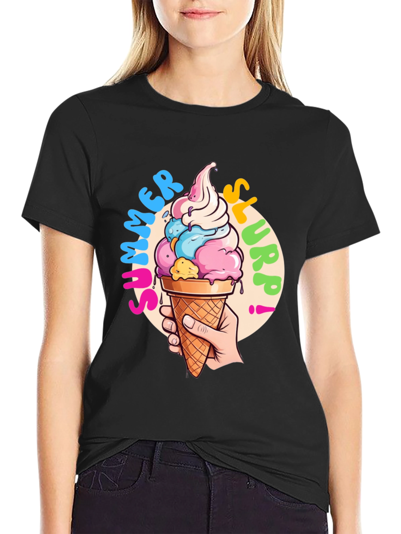 Summer Slurpp T-Shirt - Fun Ice Cream Graphic Tee