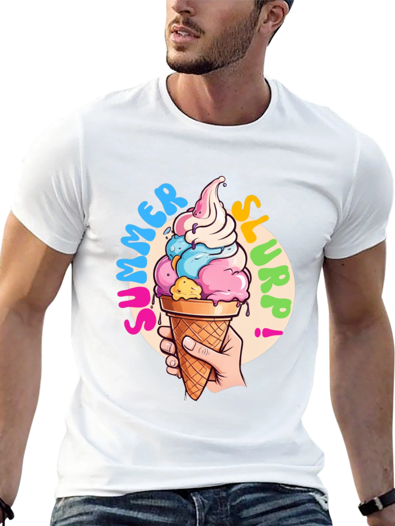 Summer Slurpp T-Shirt - Fun Ice Cream Graphic Tee