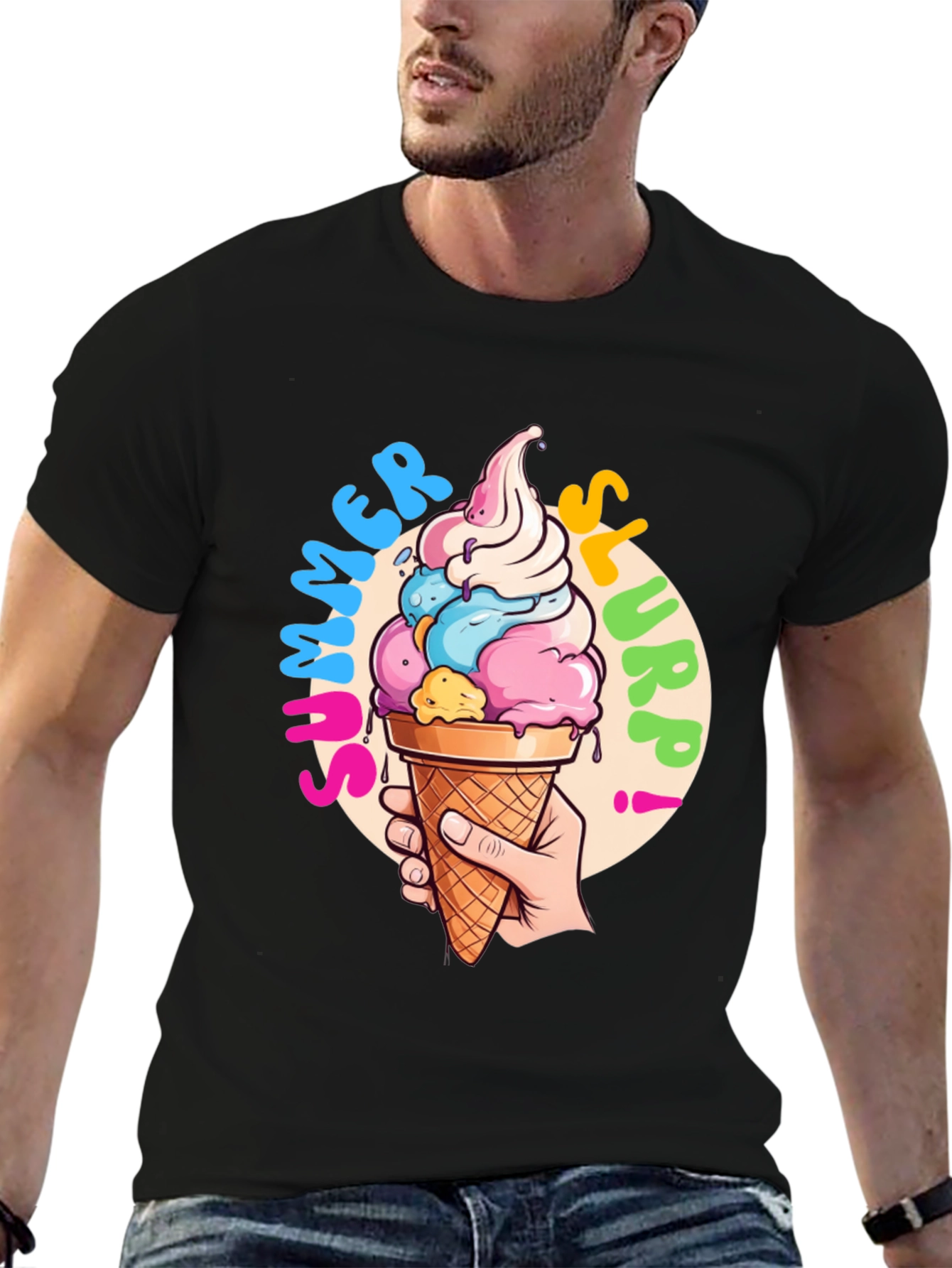 Summer Slurpp T-Shirt - Fun Ice Cream Graphic Tee