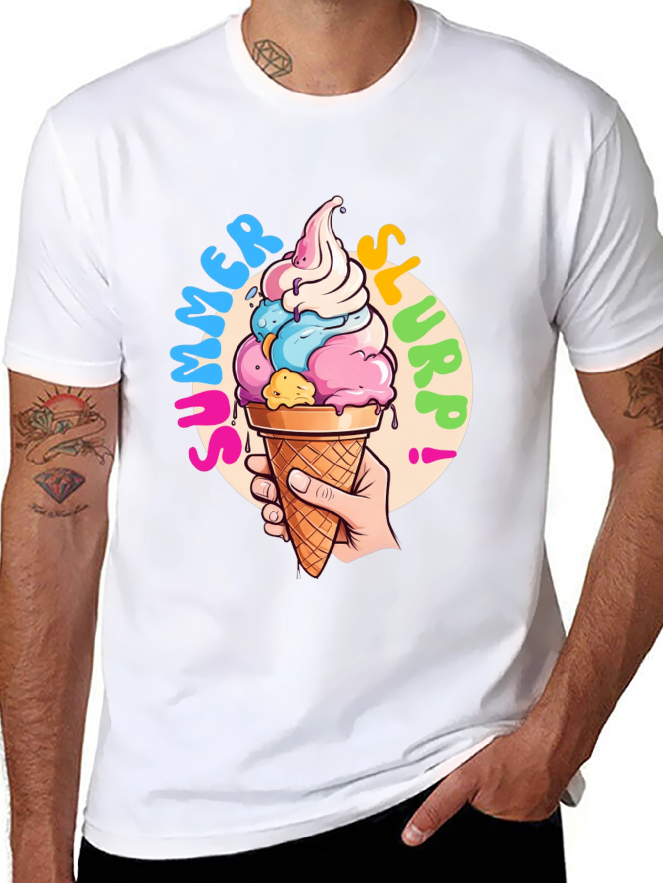 Summer Slurpp T-Shirt - Fun Ice Cream Graphic Tee