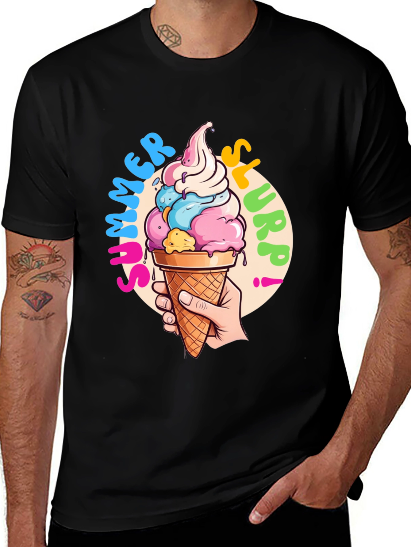 Summer Slurpp T-Shirt - Fun Ice Cream Graphic Tee