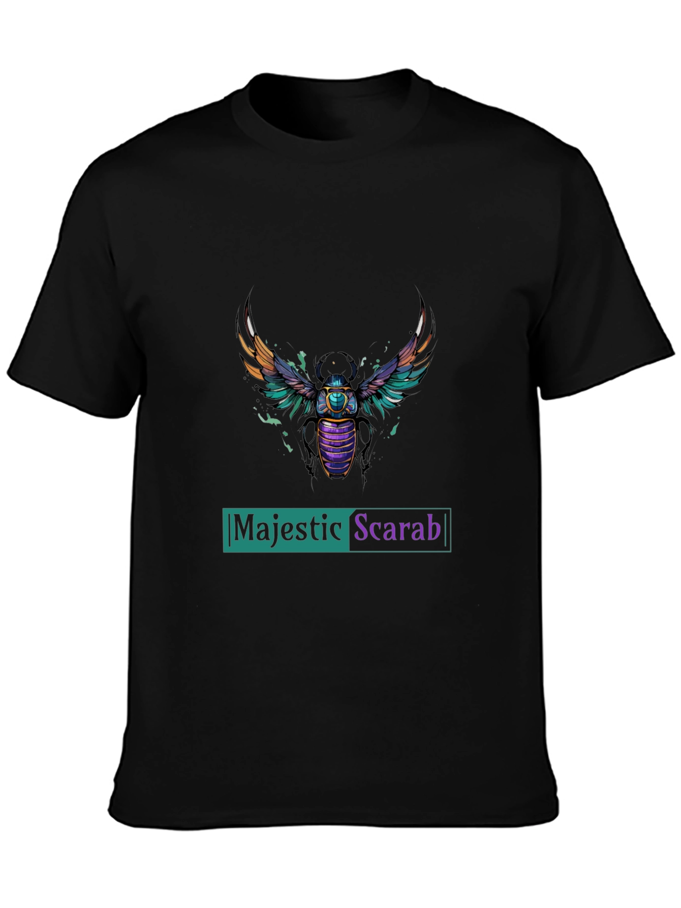 Majestic Scarab Graphic T-Shirt