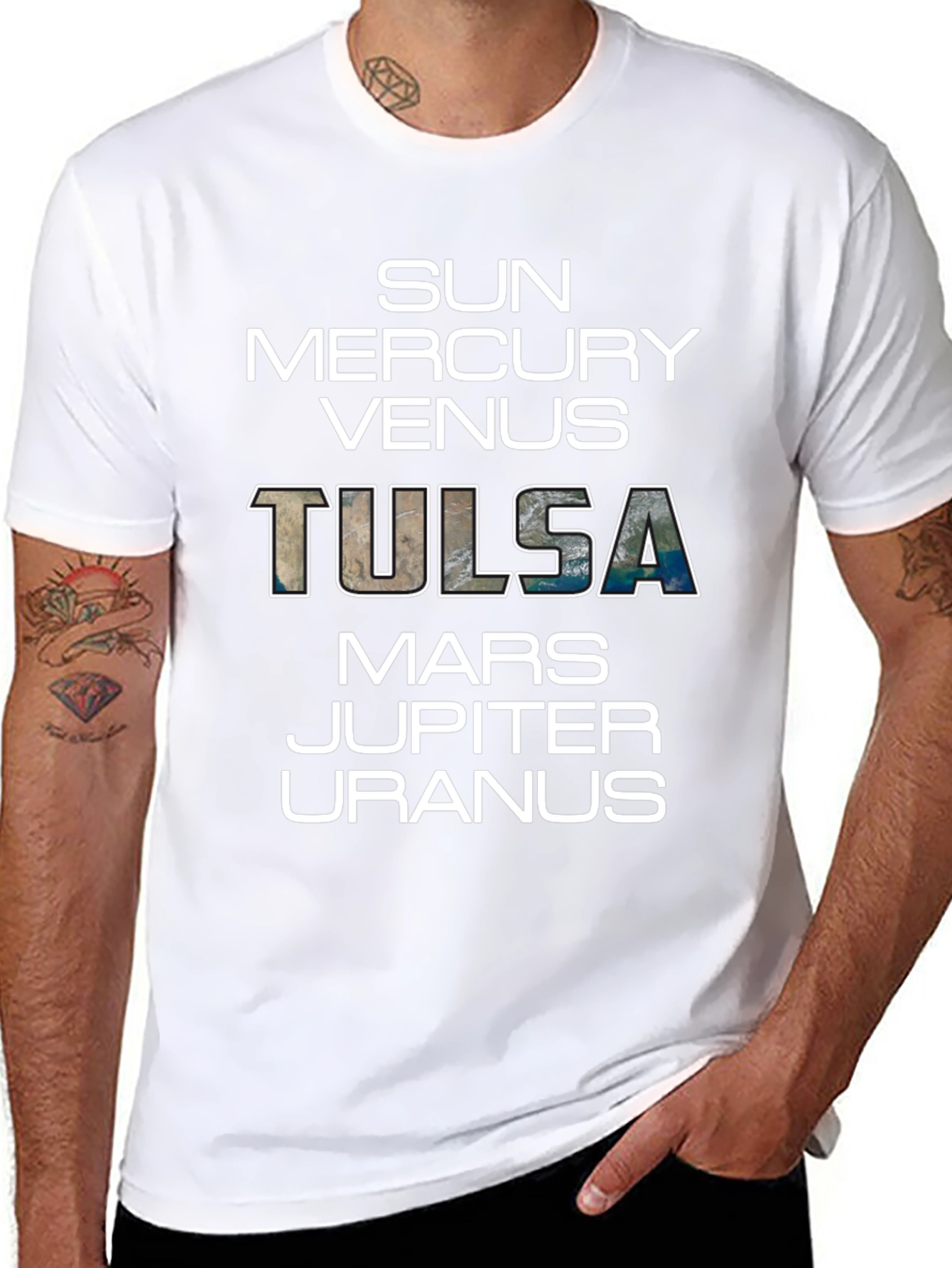 Tulsa Planets Graphic T-Shirt