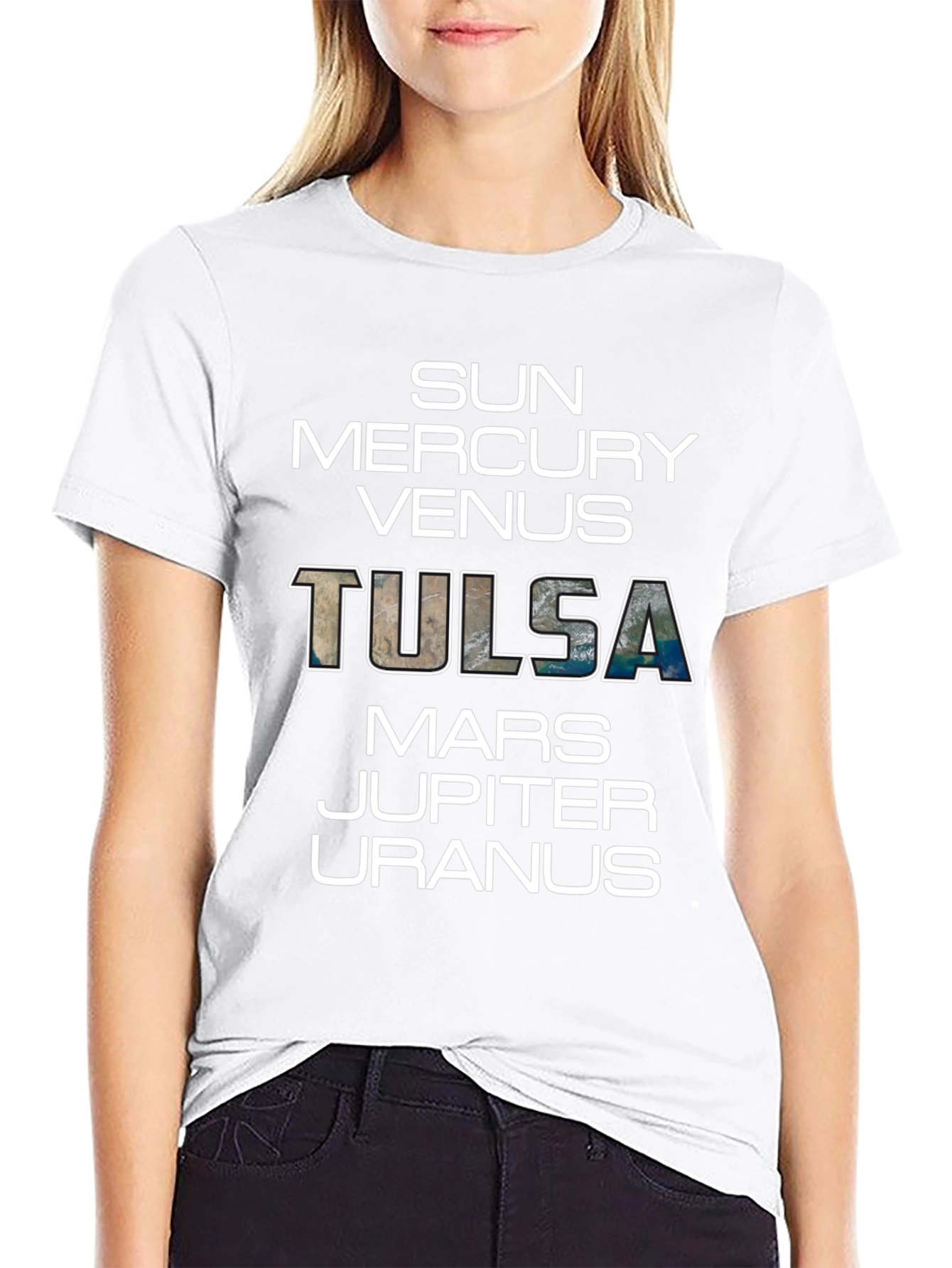 Tulsa Planets Graphic T-Shirt