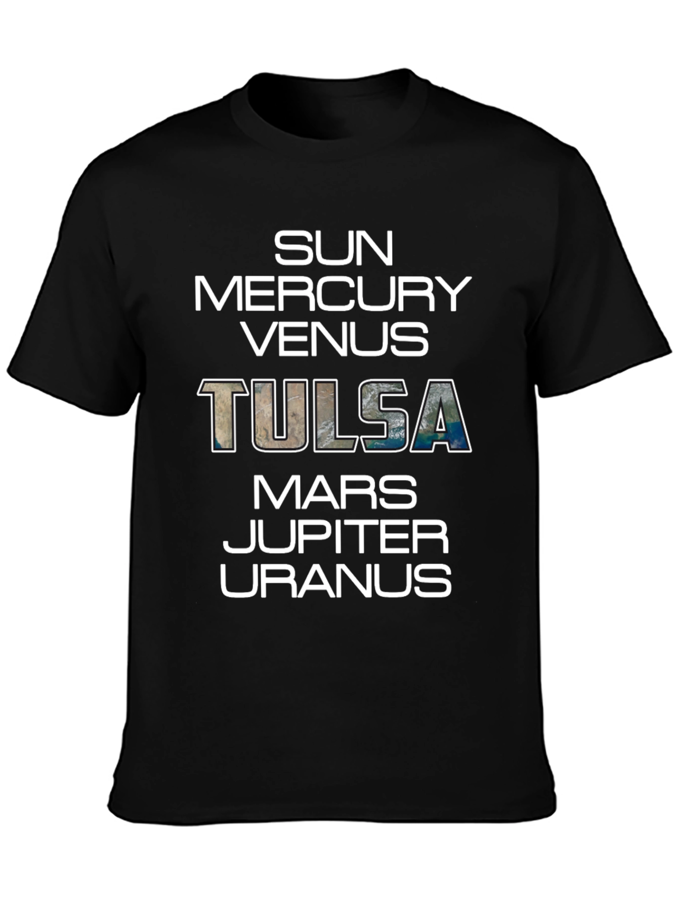 Tulsa Planets Graphic T-Shirt
