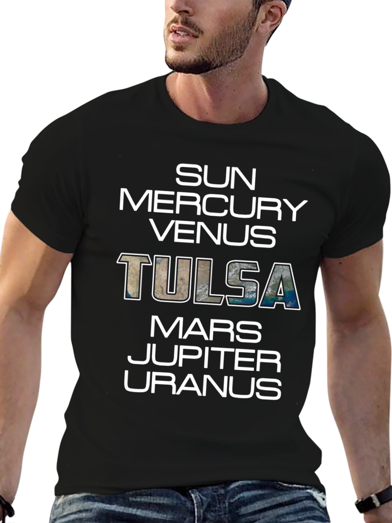 Tulsa Planets Graphic T-Shirt