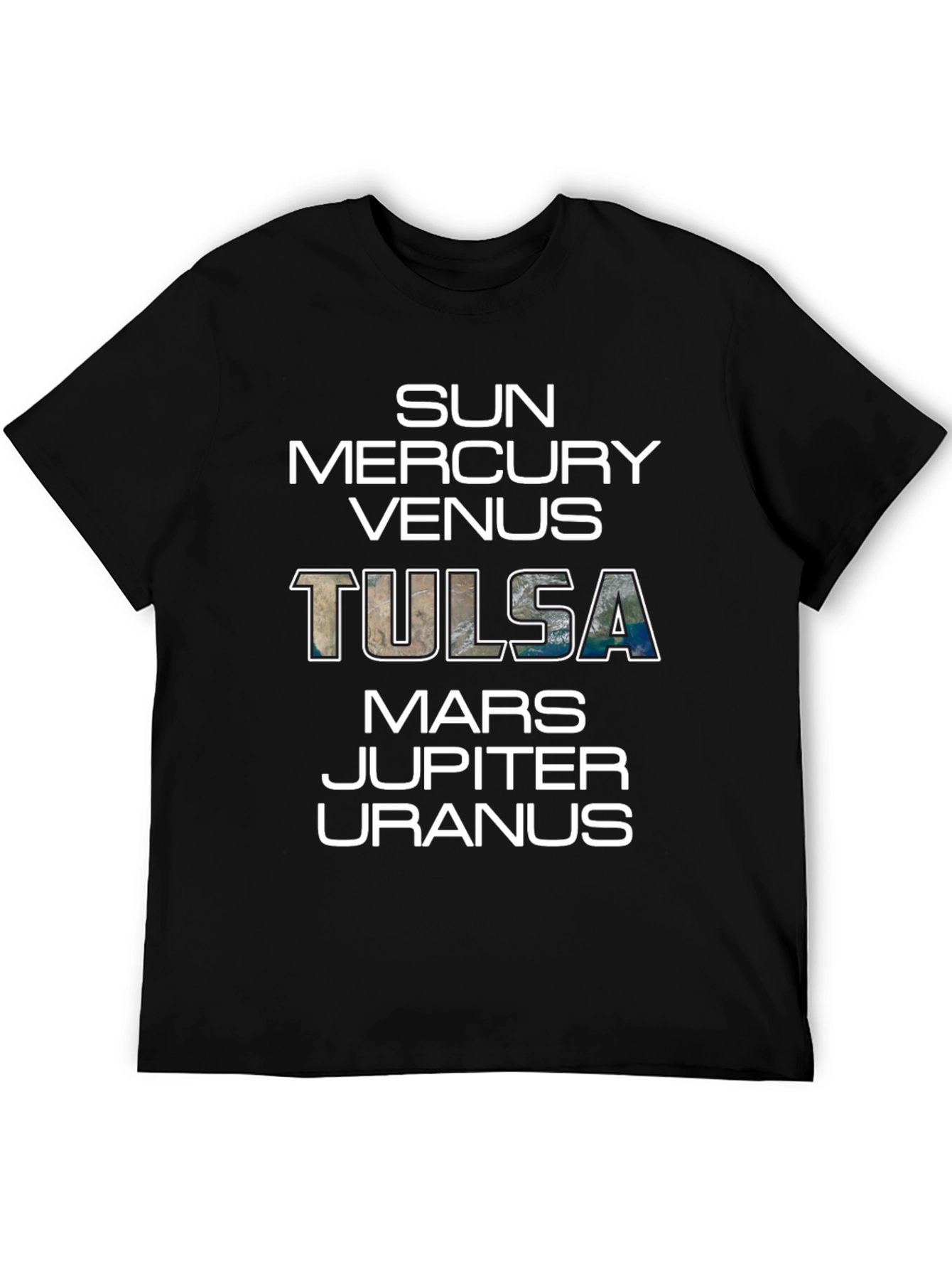 Tulsa Planets Graphic T-Shirt