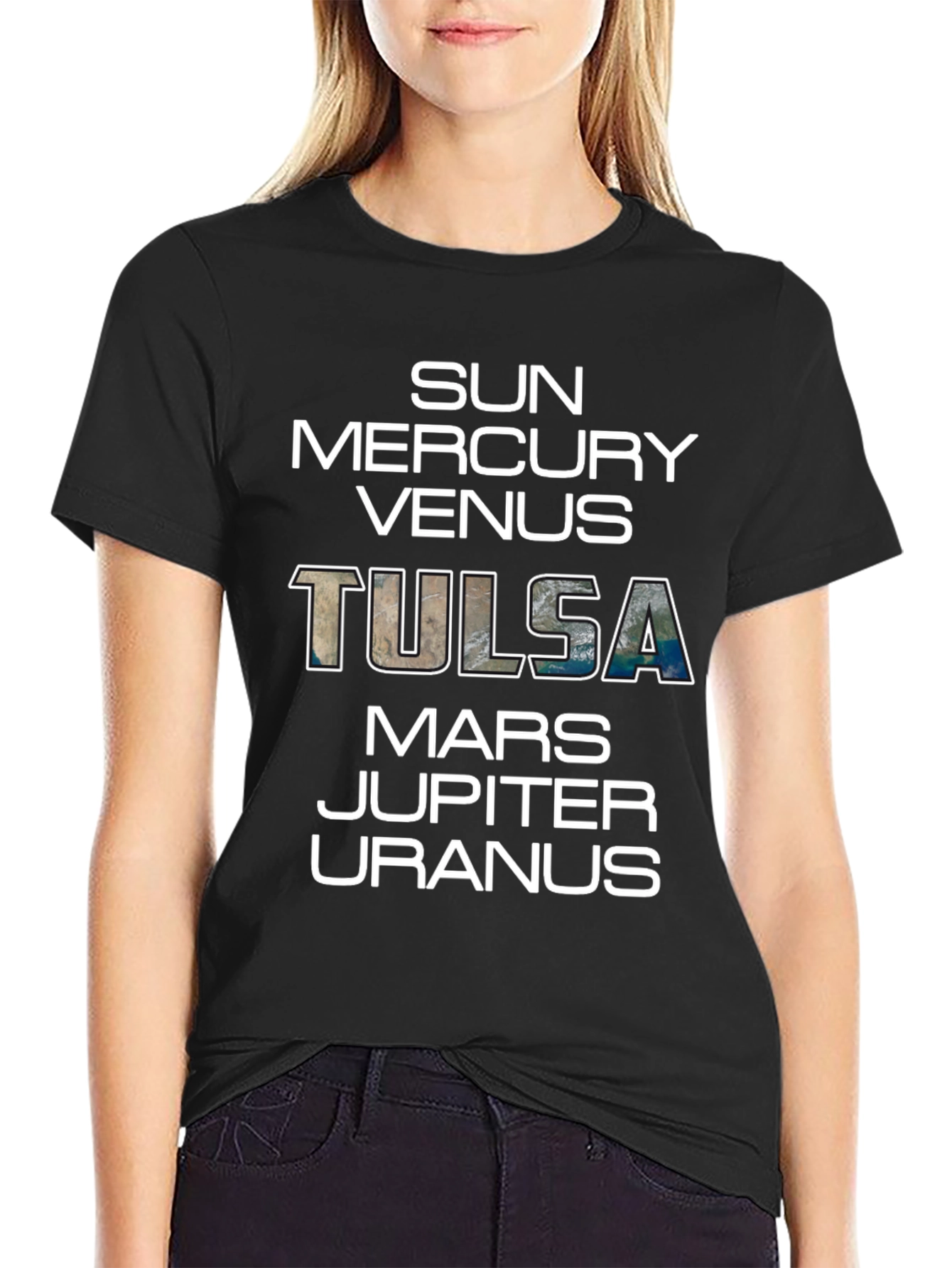 Tulsa Planets Graphic T-Shirt