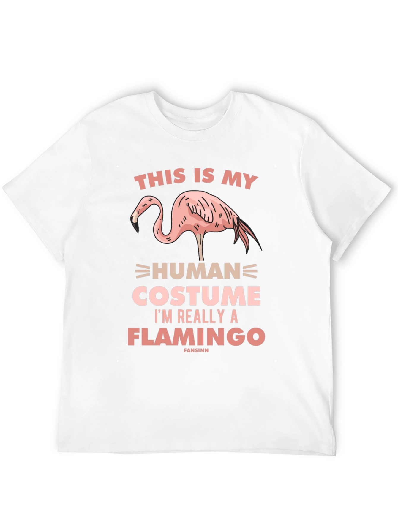 Funny Flamingo Human Costume T-Shirt