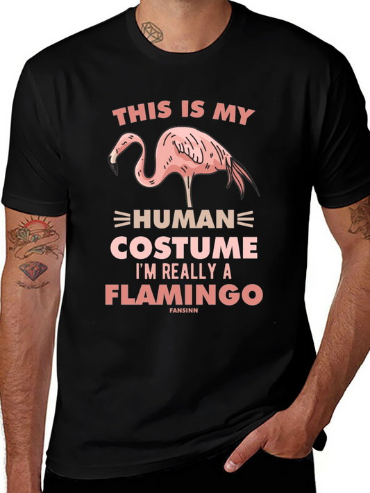 Funny Flamingo Human Costume T-Shirt