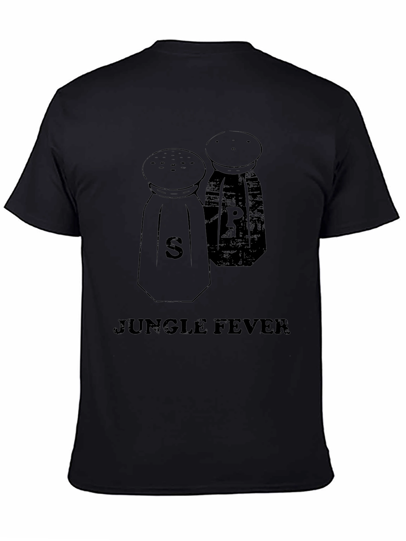 Salt & Pepper Shaker Jungle Fever Black T-Shirt
