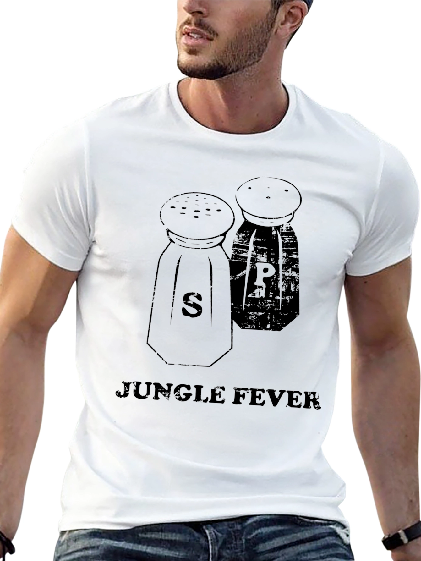 Salt & Pepper Shaker Jungle Fever Black T-Shirt