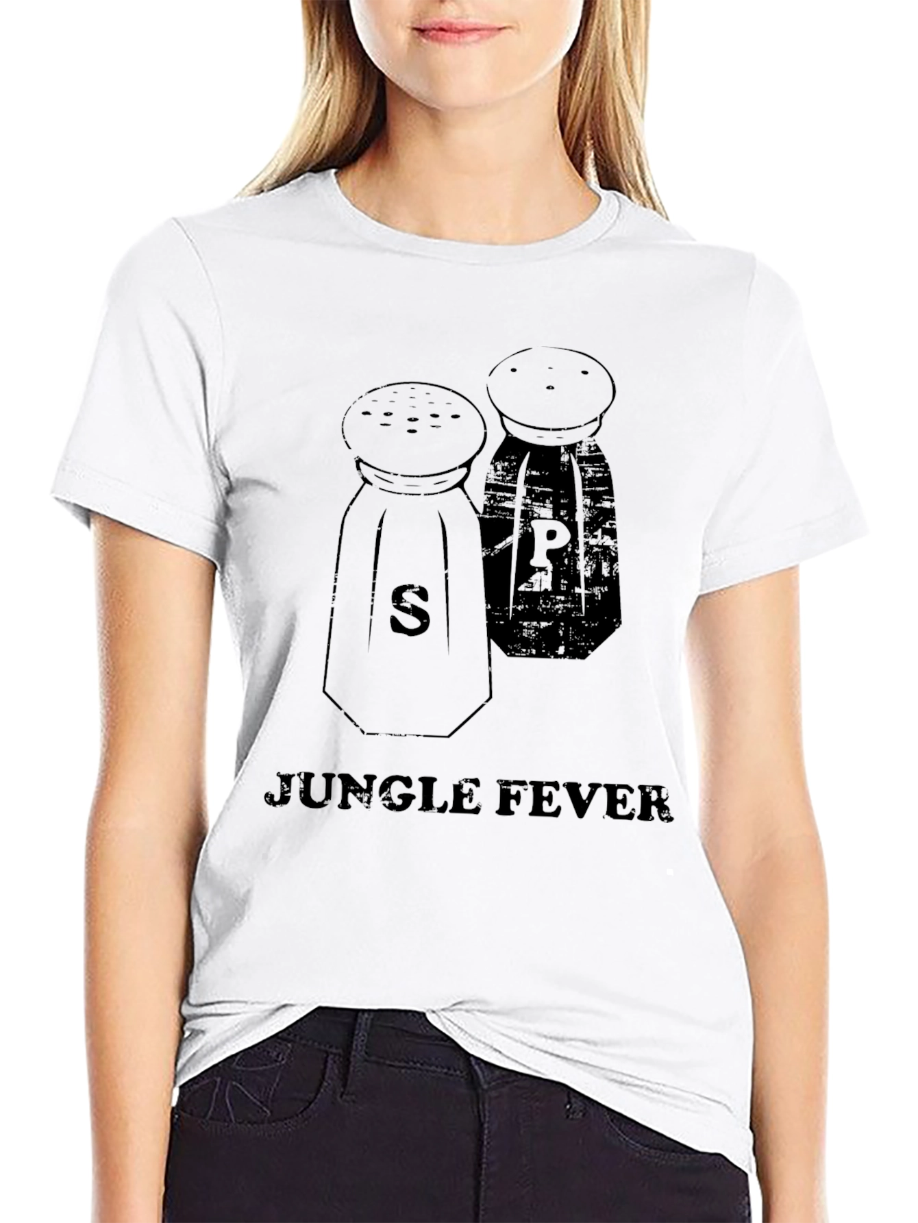 Salt & Pepper Shaker Jungle Fever Black T-Shirt