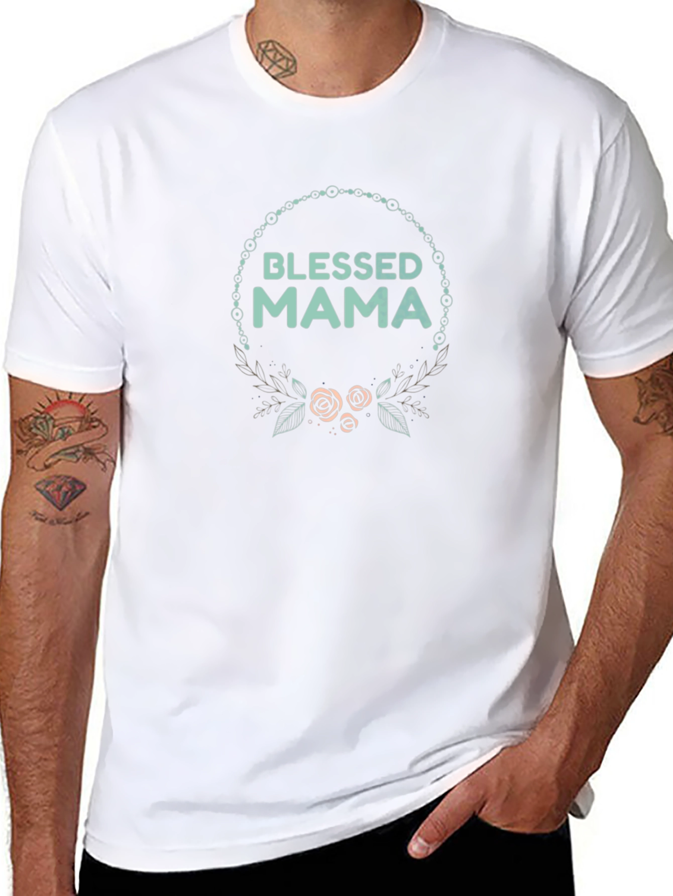 Blessed Mama Graphic T-Shirt - Soft Cotton Tee