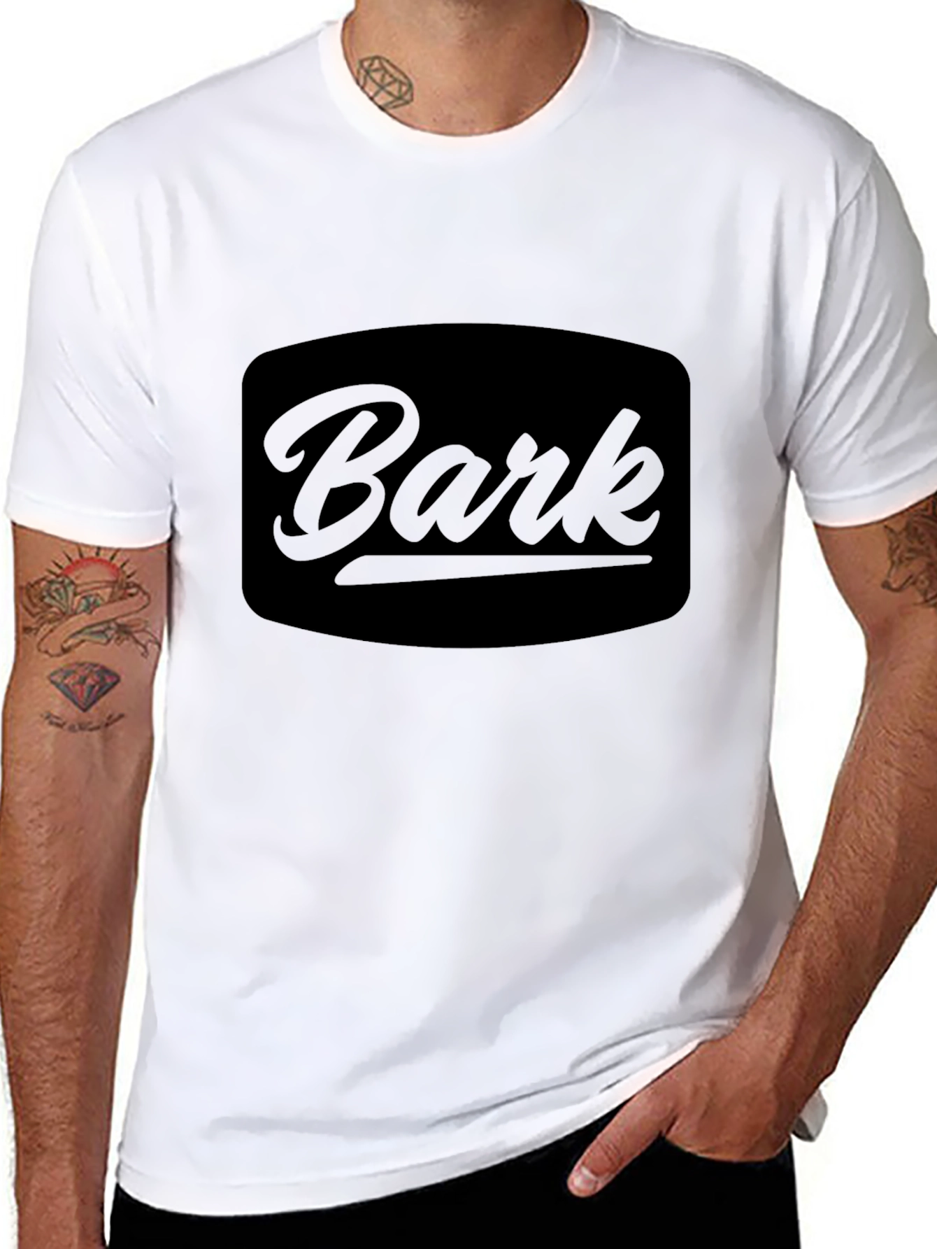 Bark Graphic Tee - Premium Soft Black T-Shirt