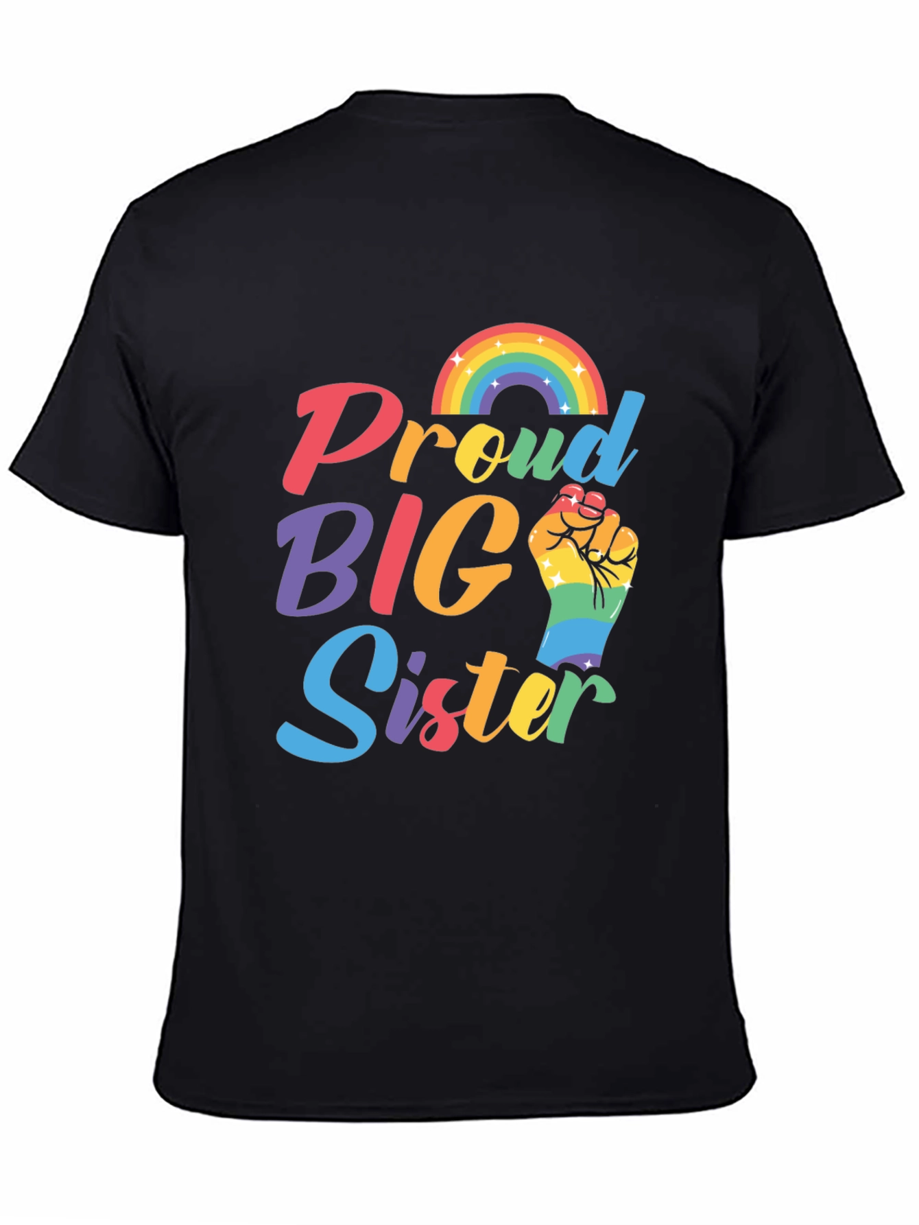 Proud Big Sister Rainbow Pride T-Shirt